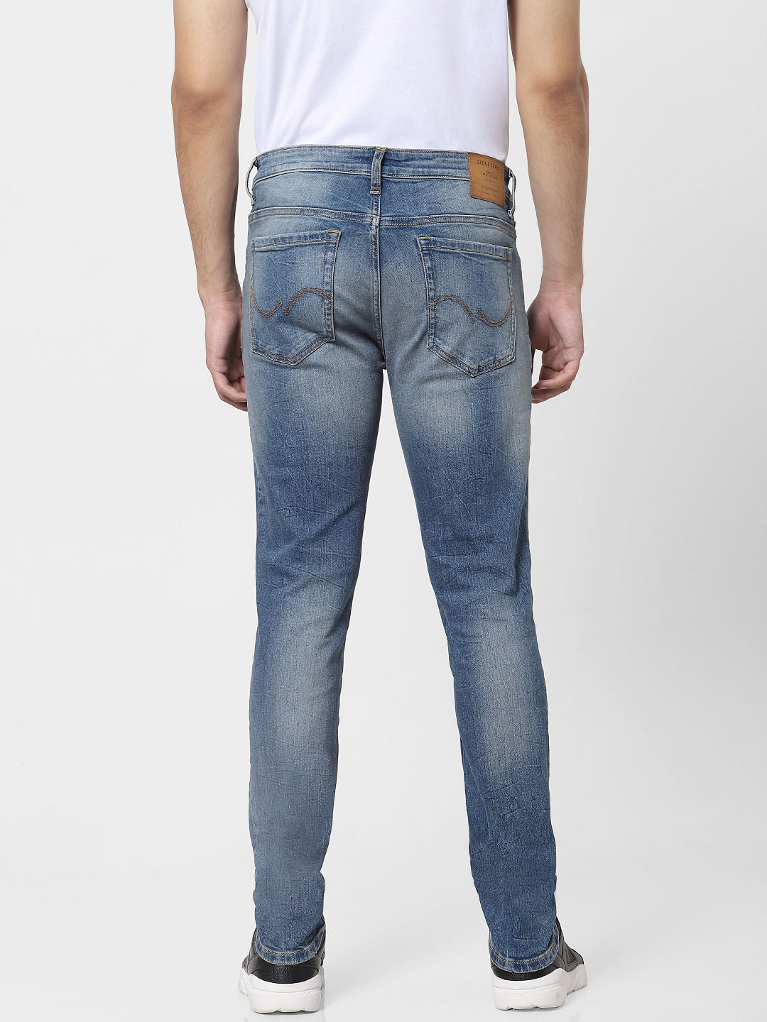 Blue Low Rise Glenn Slim Fit Jeans