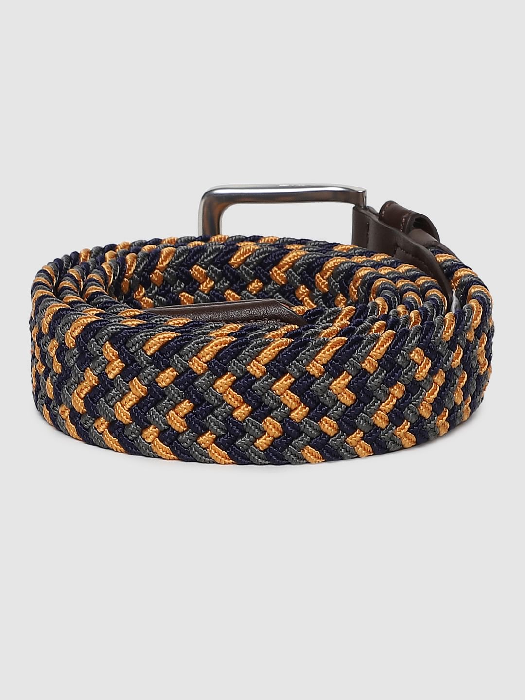 Multi-Coloured Braided Belt