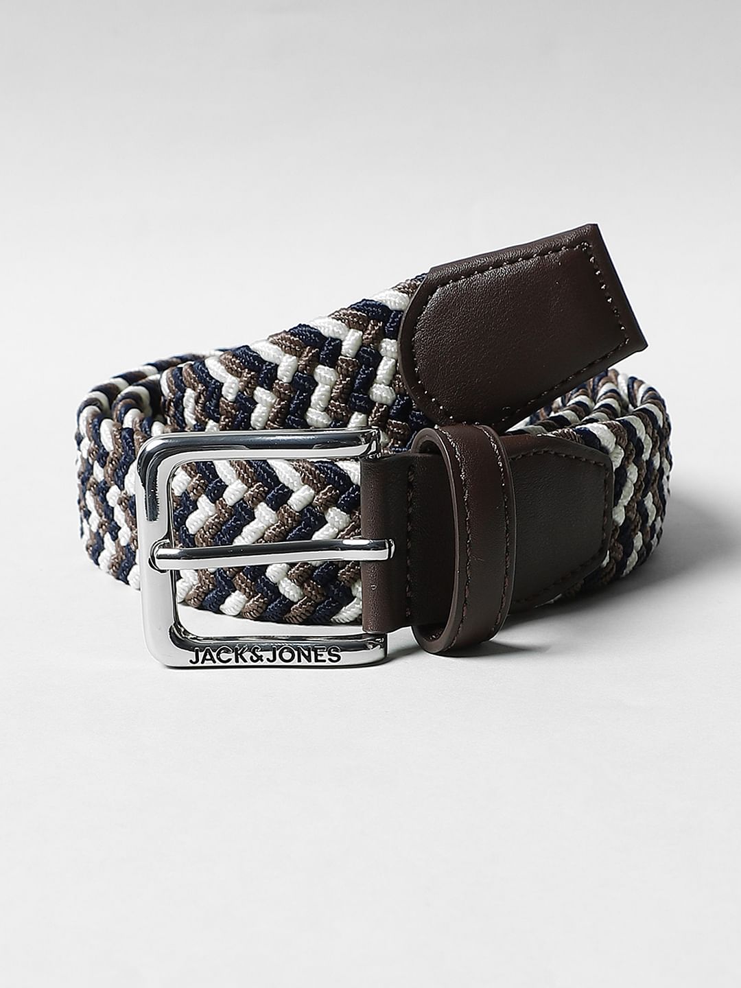 Brown Woven Waist Belt