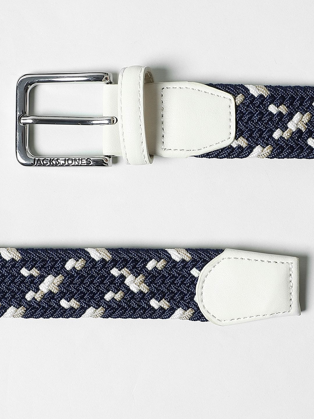 Blue Woven Waist Belt