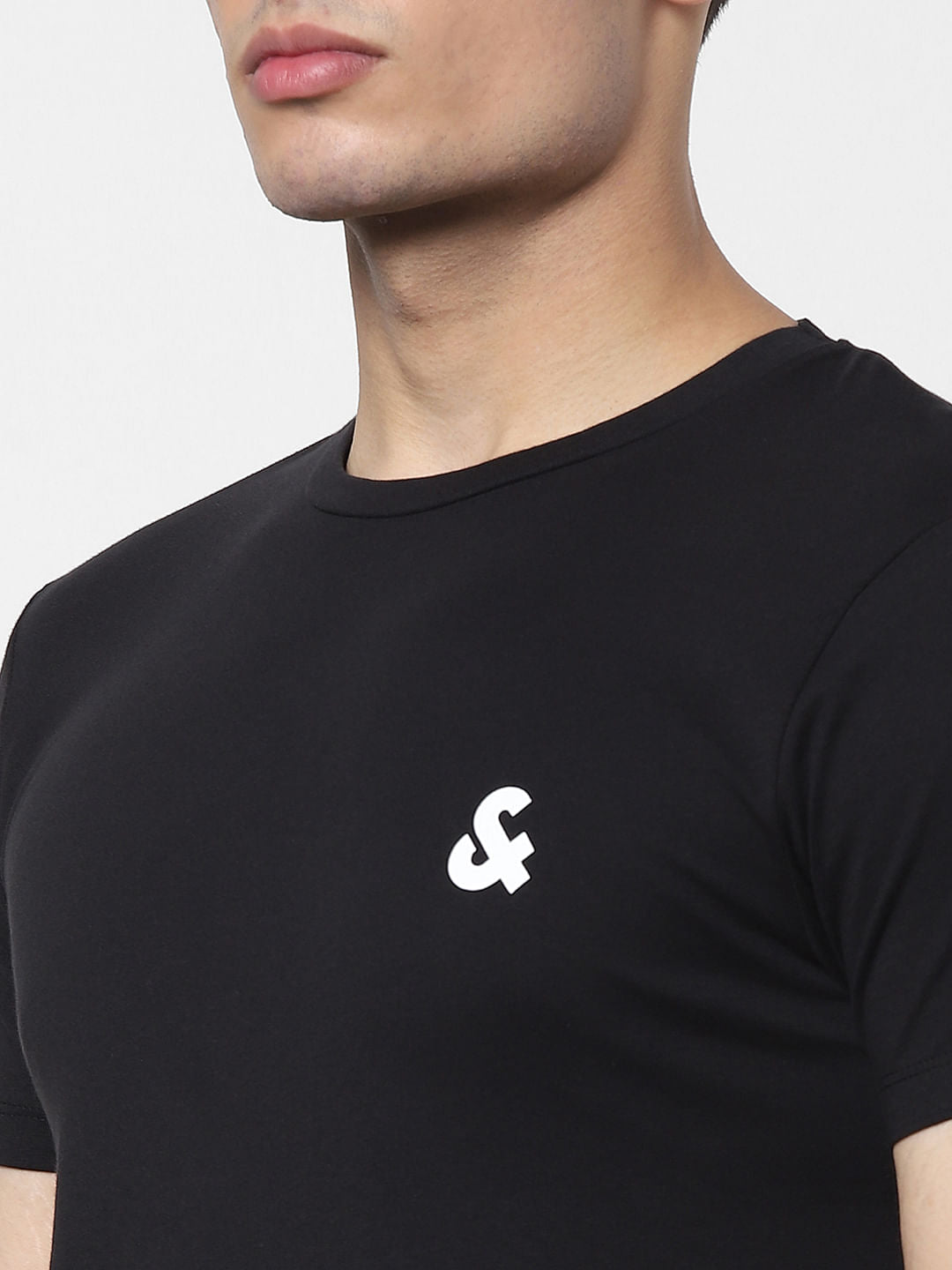 Black Crew Neck T-shirt Online in India - Flat 20% Off