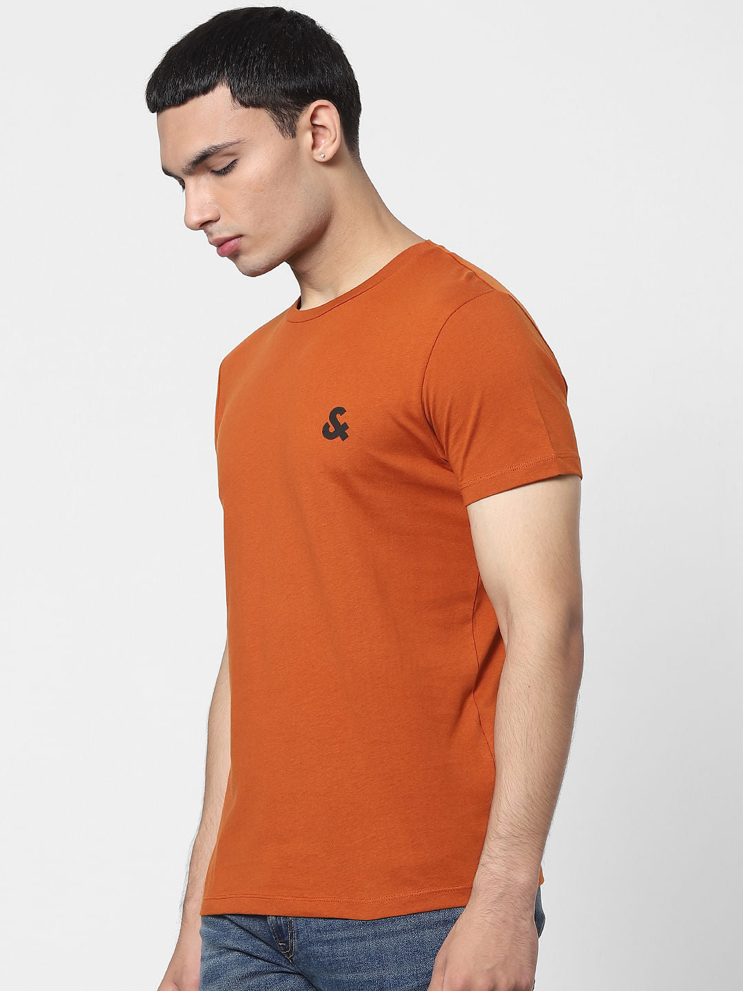 Brown Crew Neck T-shirt