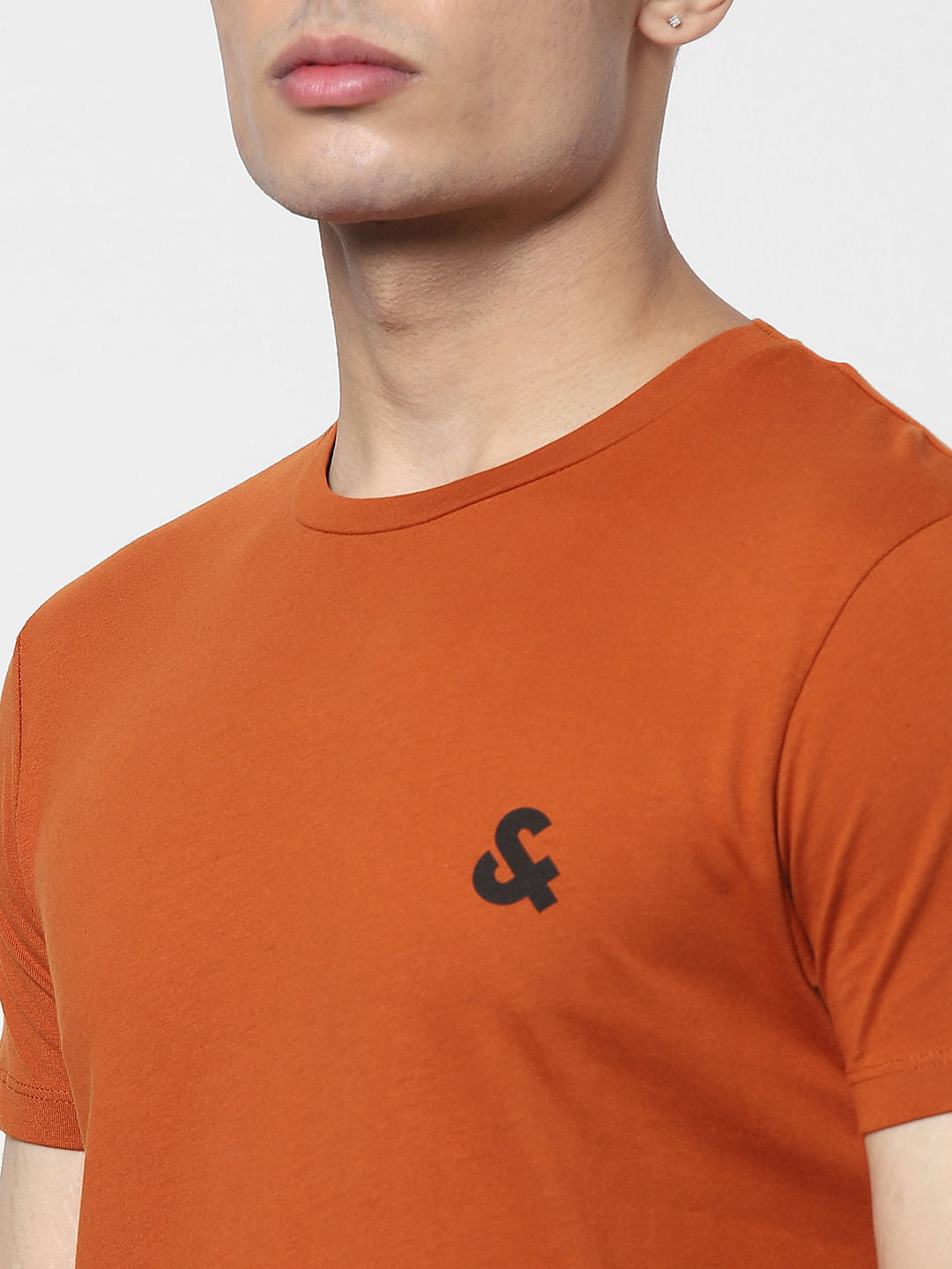 Brown Crew Neck T-shirt