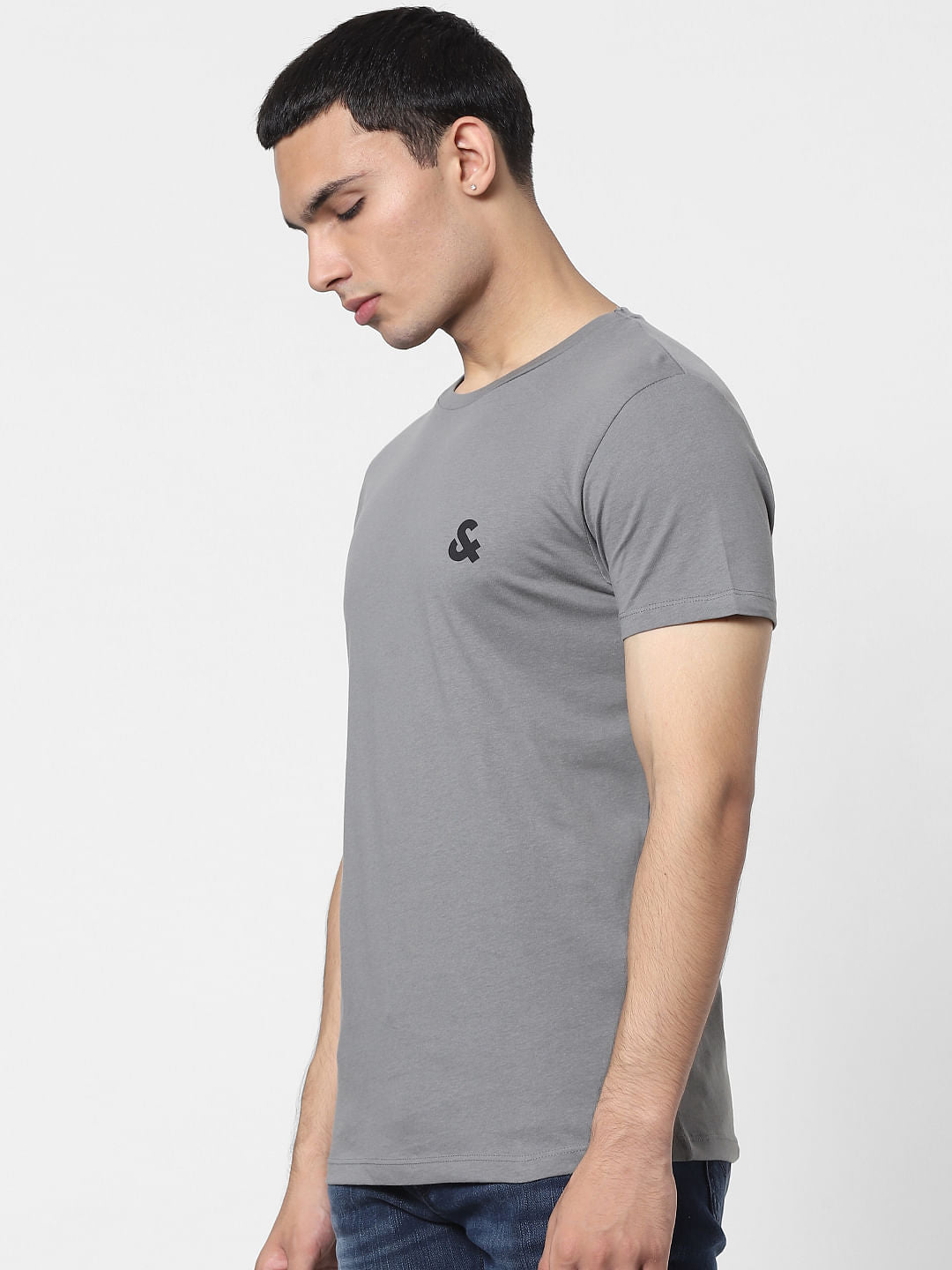 Grey Crew Neck T-shirt