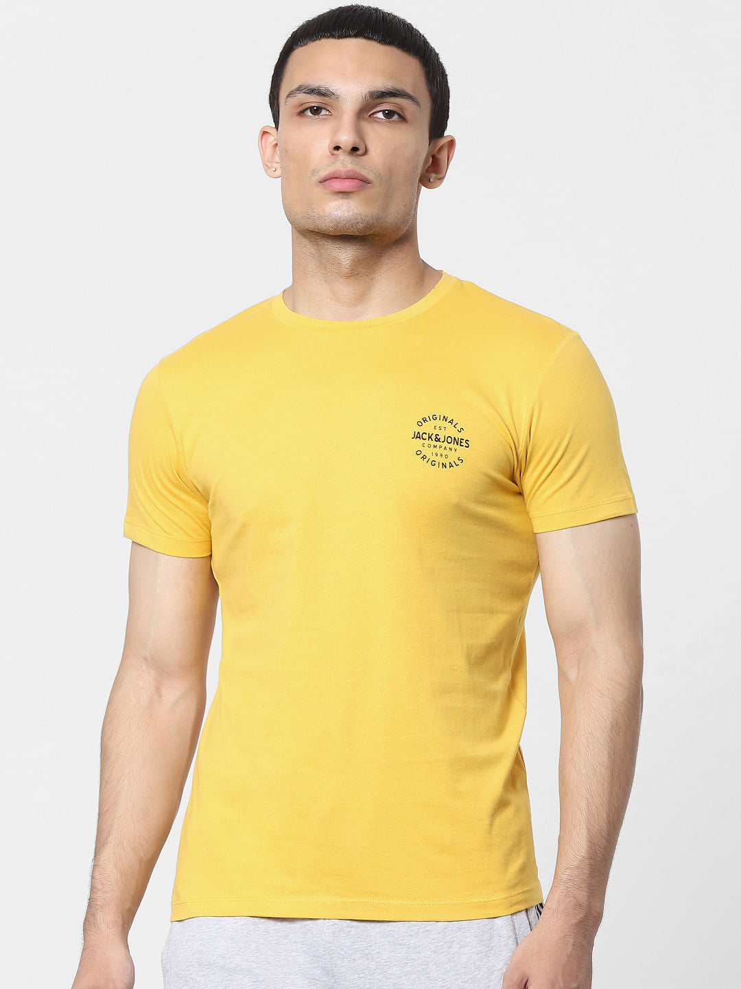 Yellow Crew Neck T-shirt