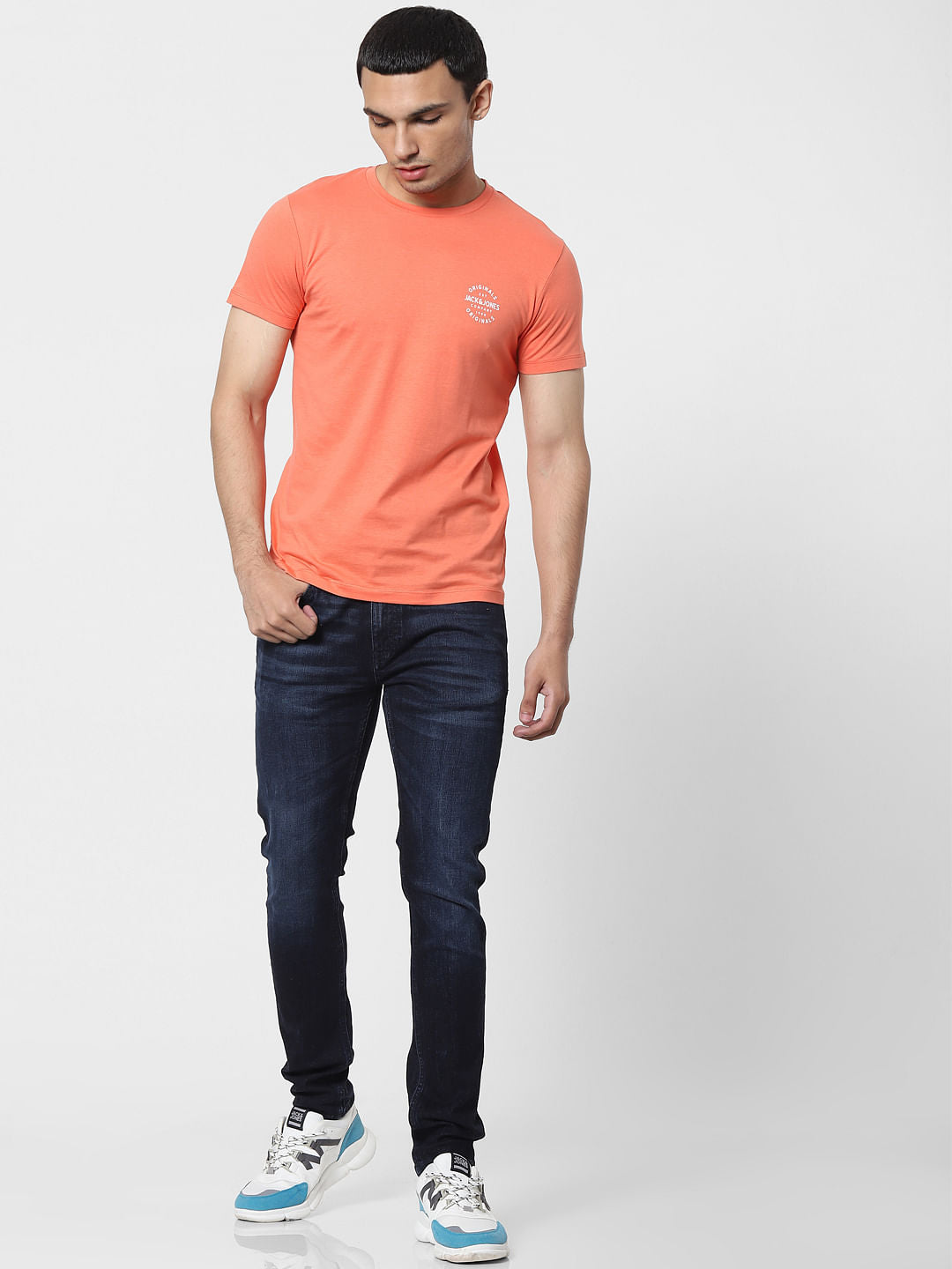 Coral Crew Neck T-shirt
