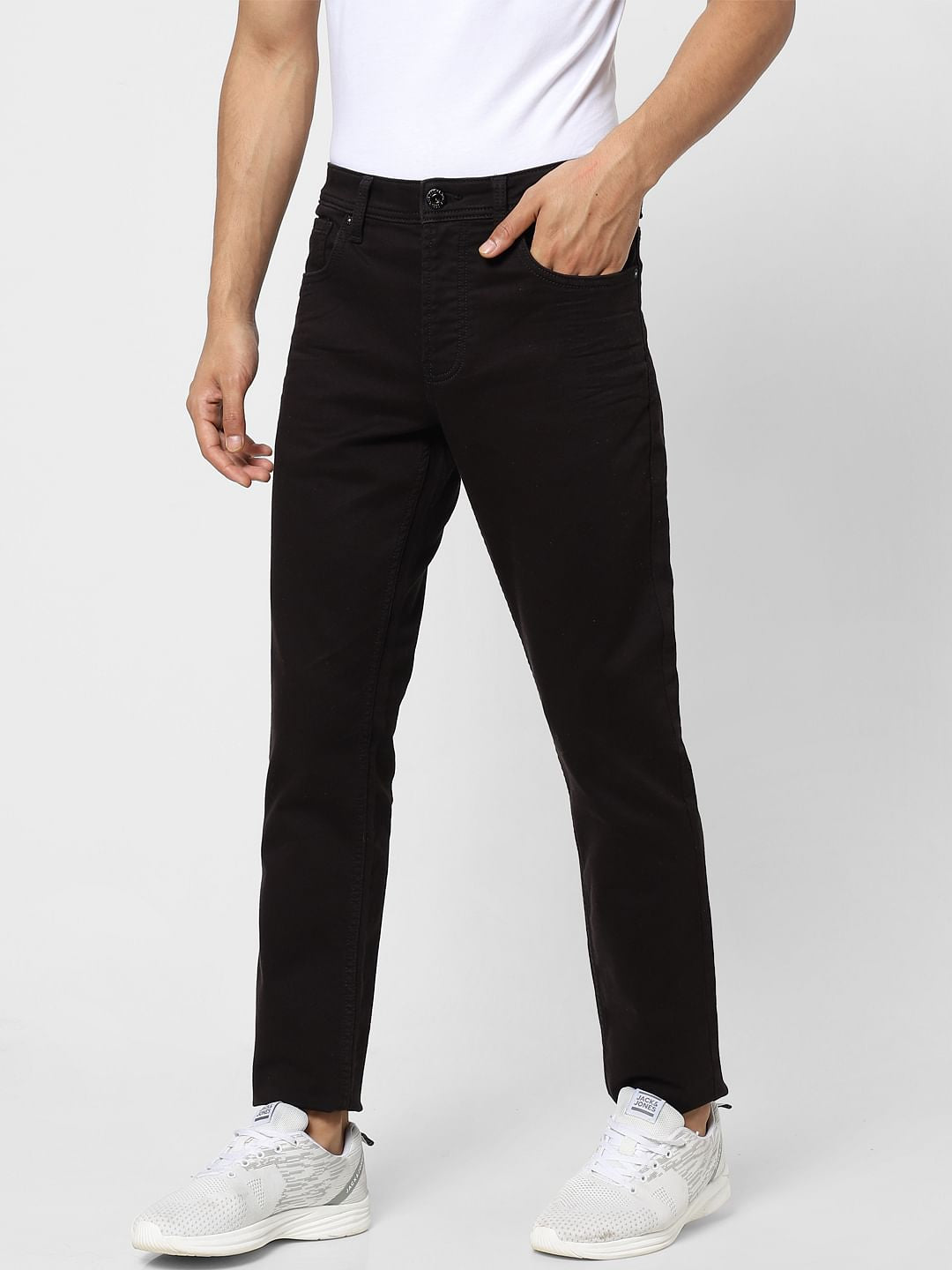 Black Low Rise Glenn Slim Jeans