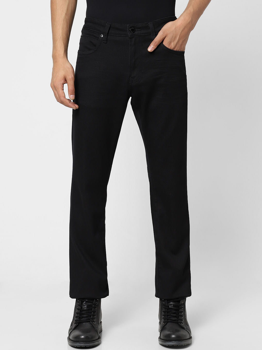 Black High Rise Ray Bootcut Jeans