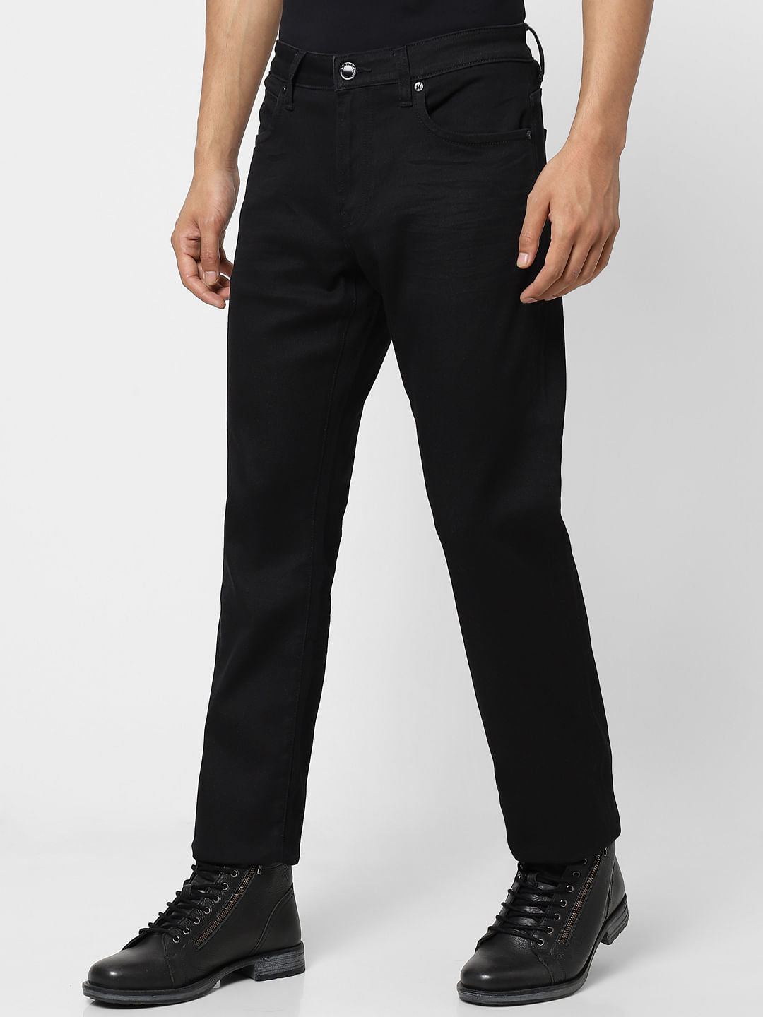 Black High Rise Ray Bootcut Jeans