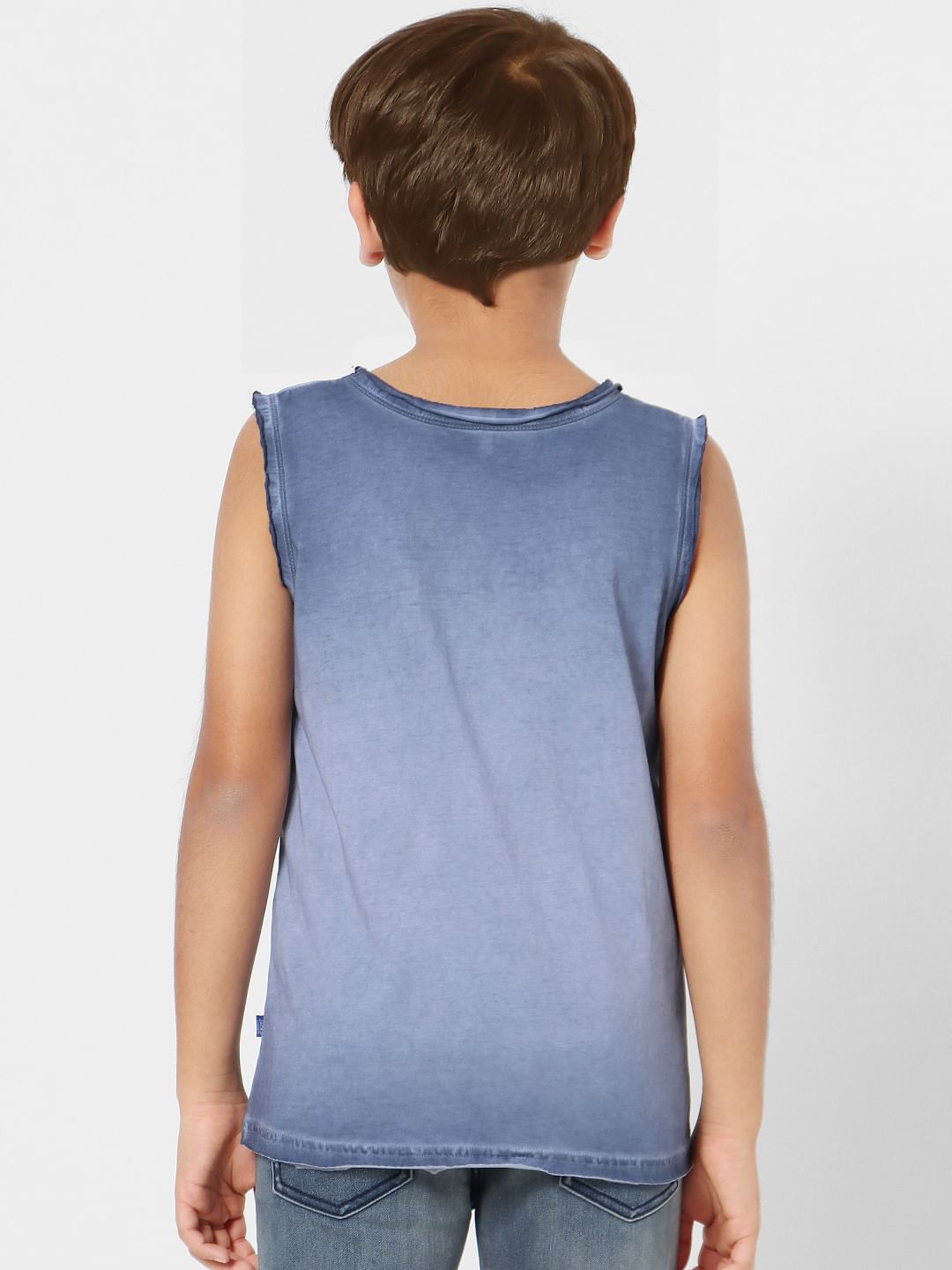 Boys Blue Sleeveless T-shirt