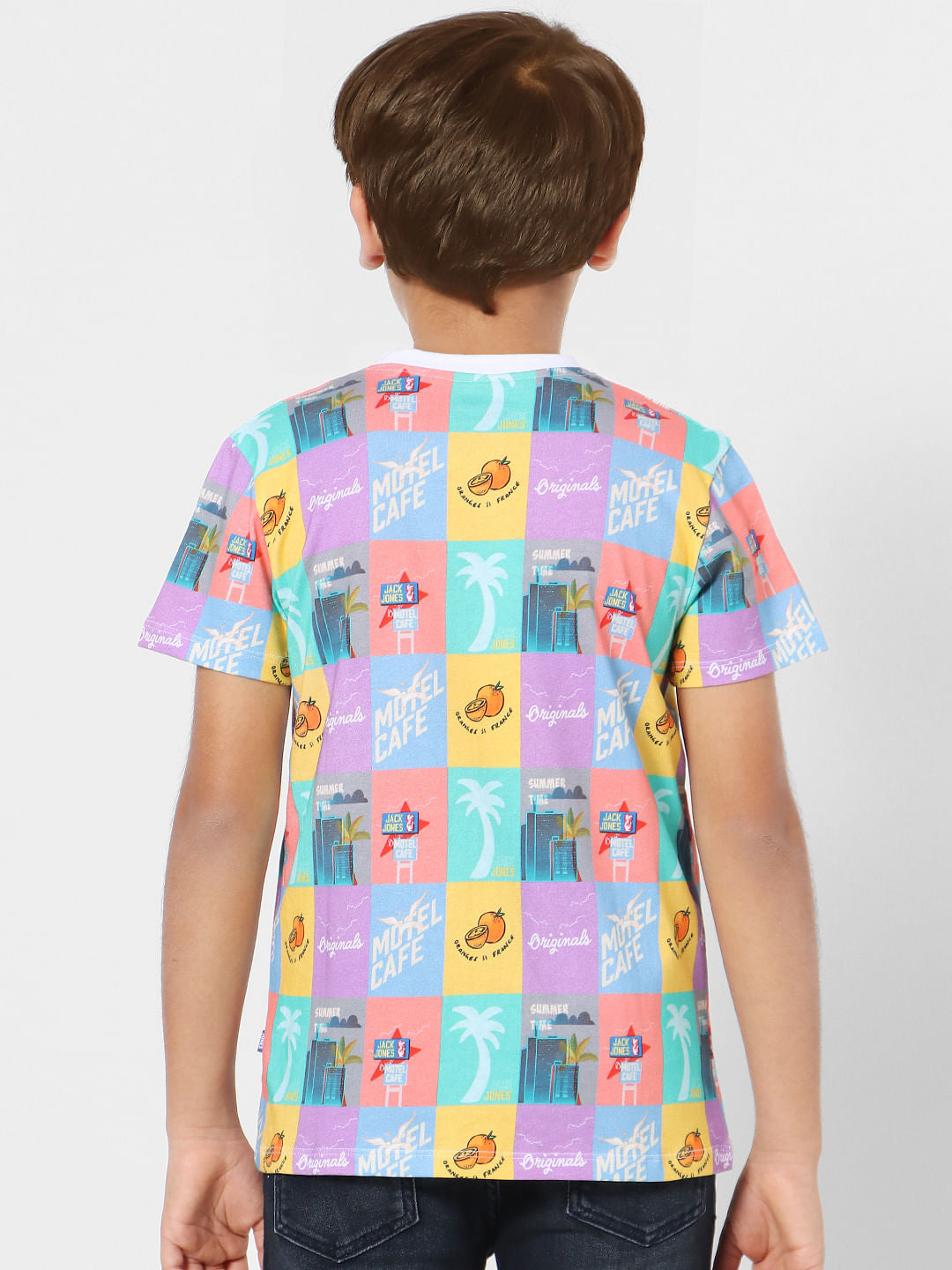 Boys Multi-coloured Graphic Print T-shirt
