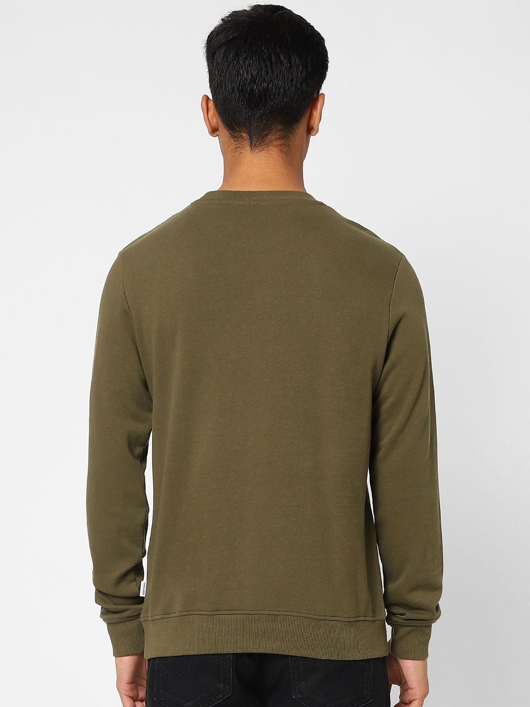 Green Logo Print Sweatshirt