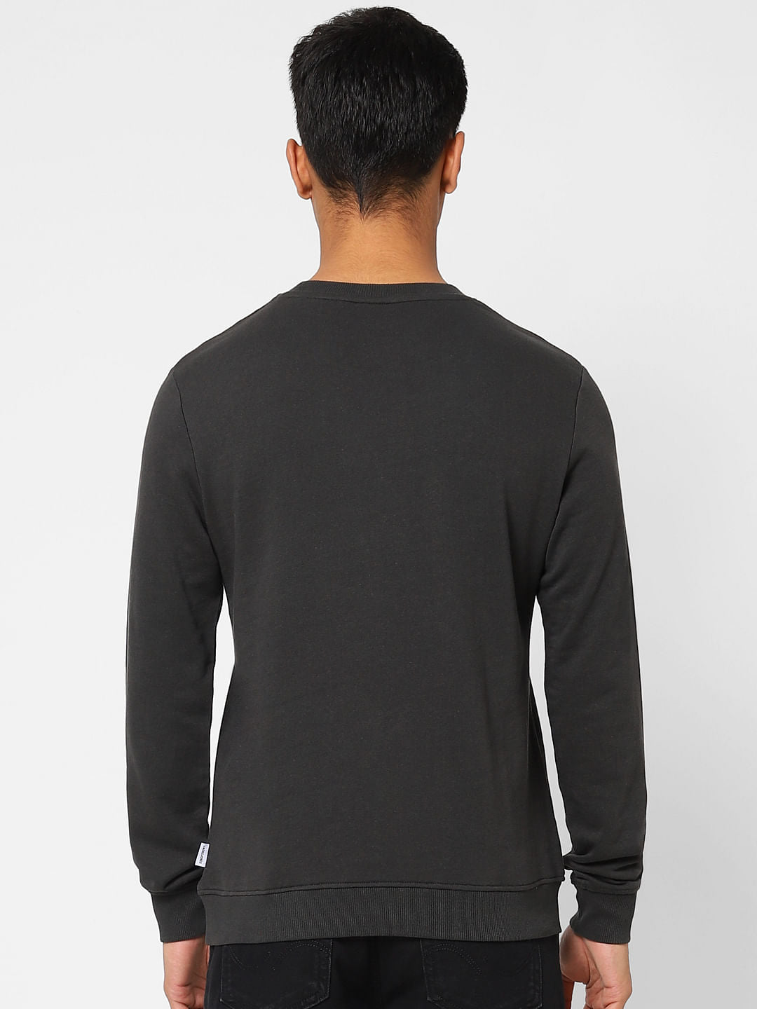 Black Logo Print Sweatshirt