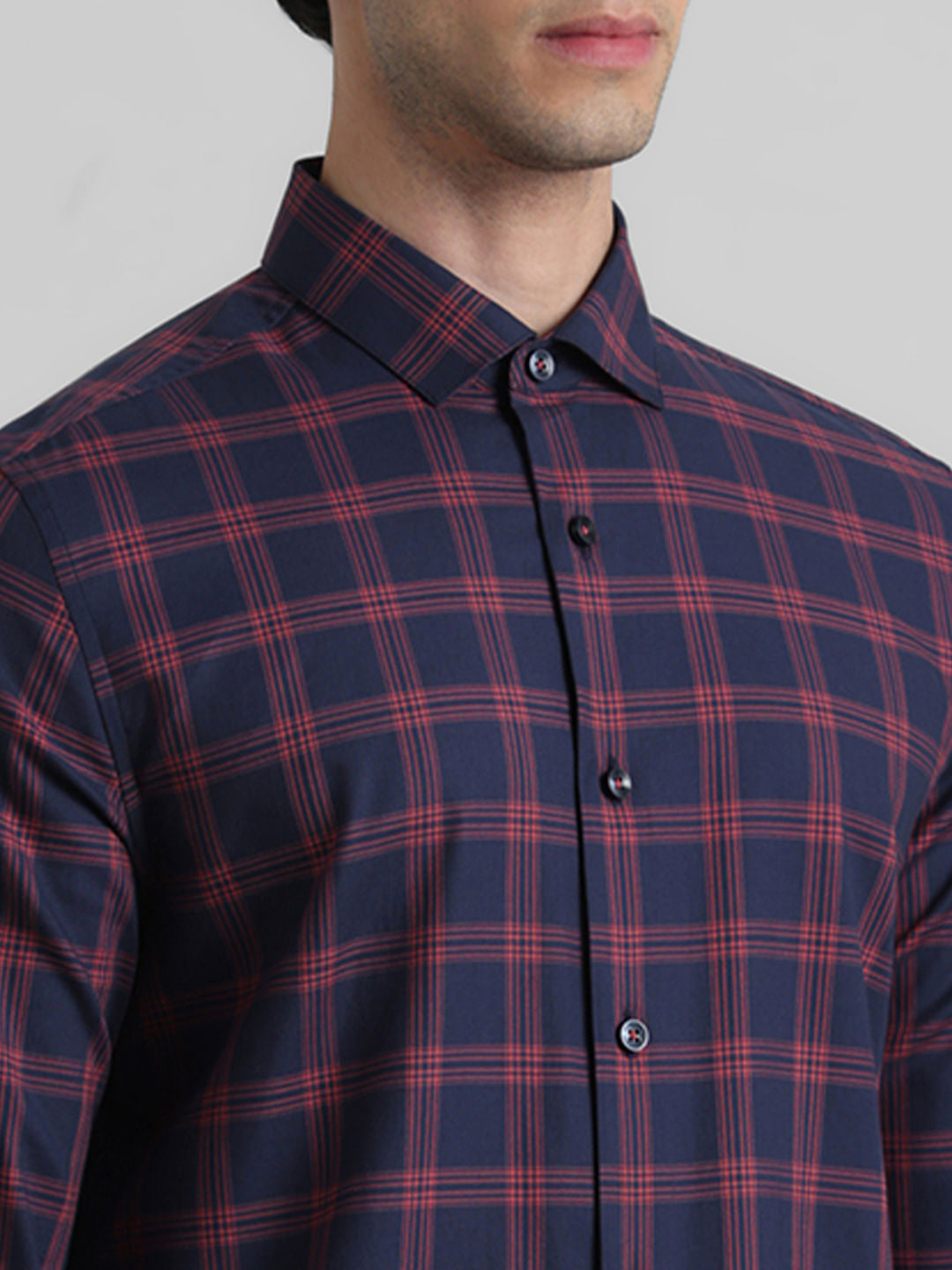 Blue Check Formal Shirt