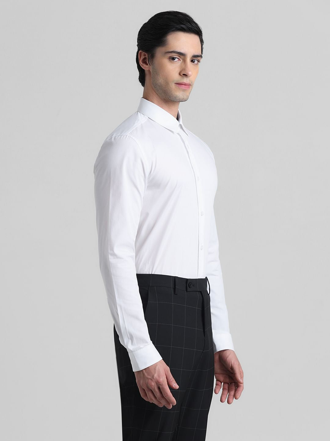 White Formal Full Sleeves Shirt