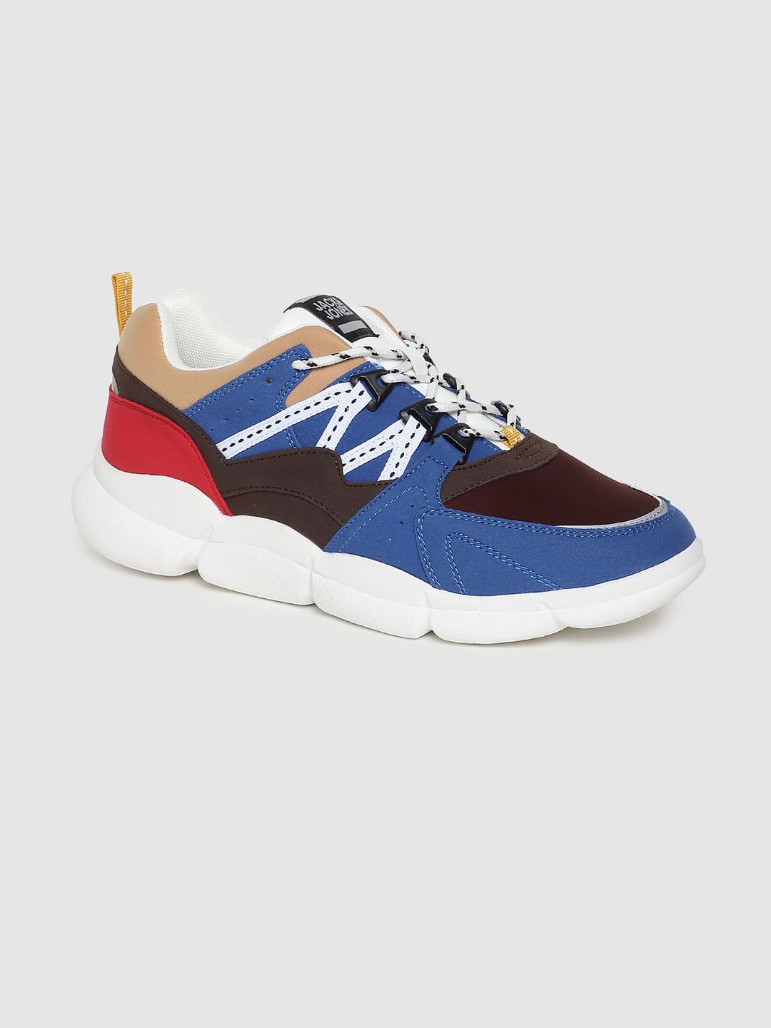 Blue Colourblocked Sneakers