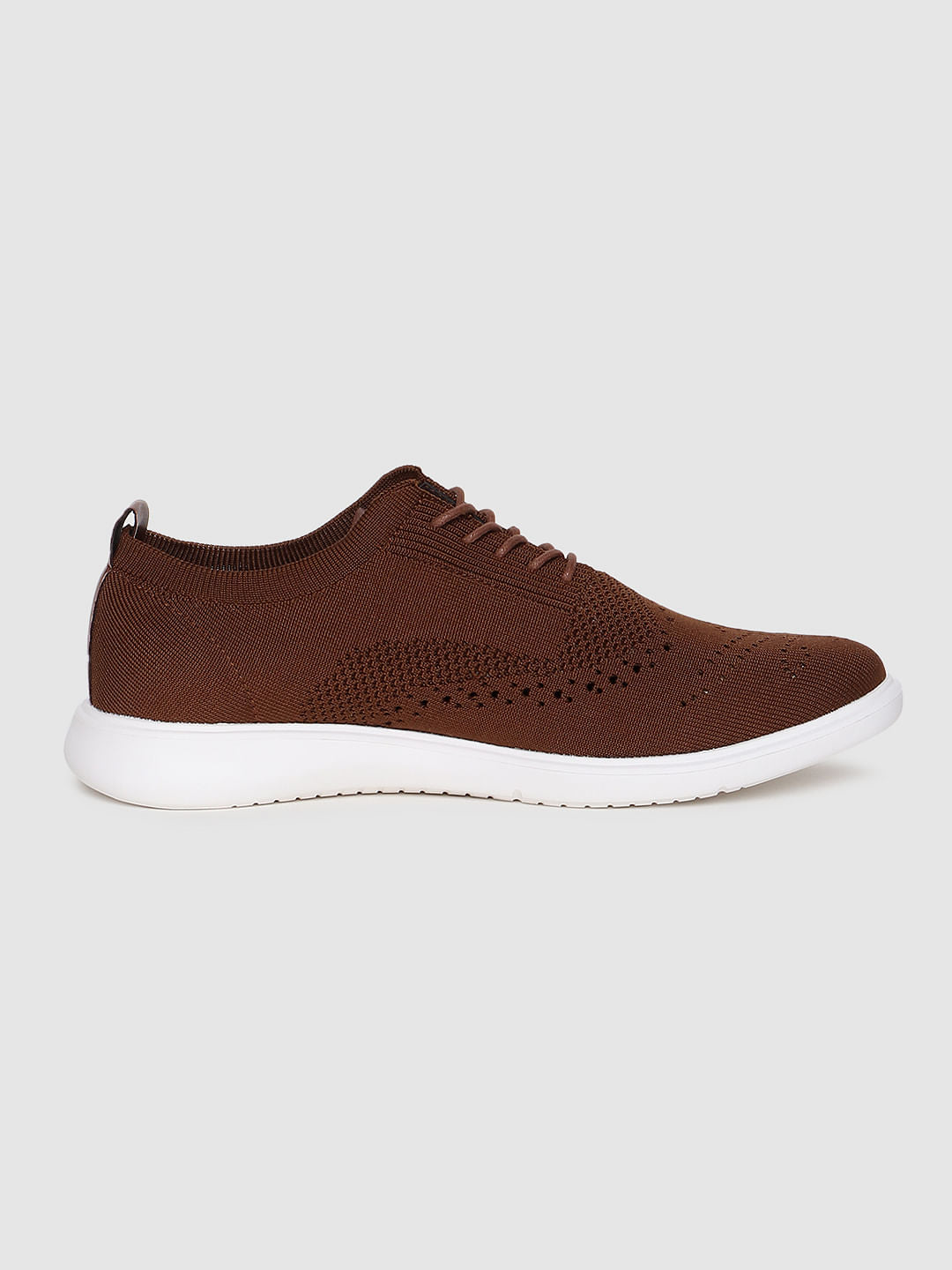 Brown Knit Brogues
