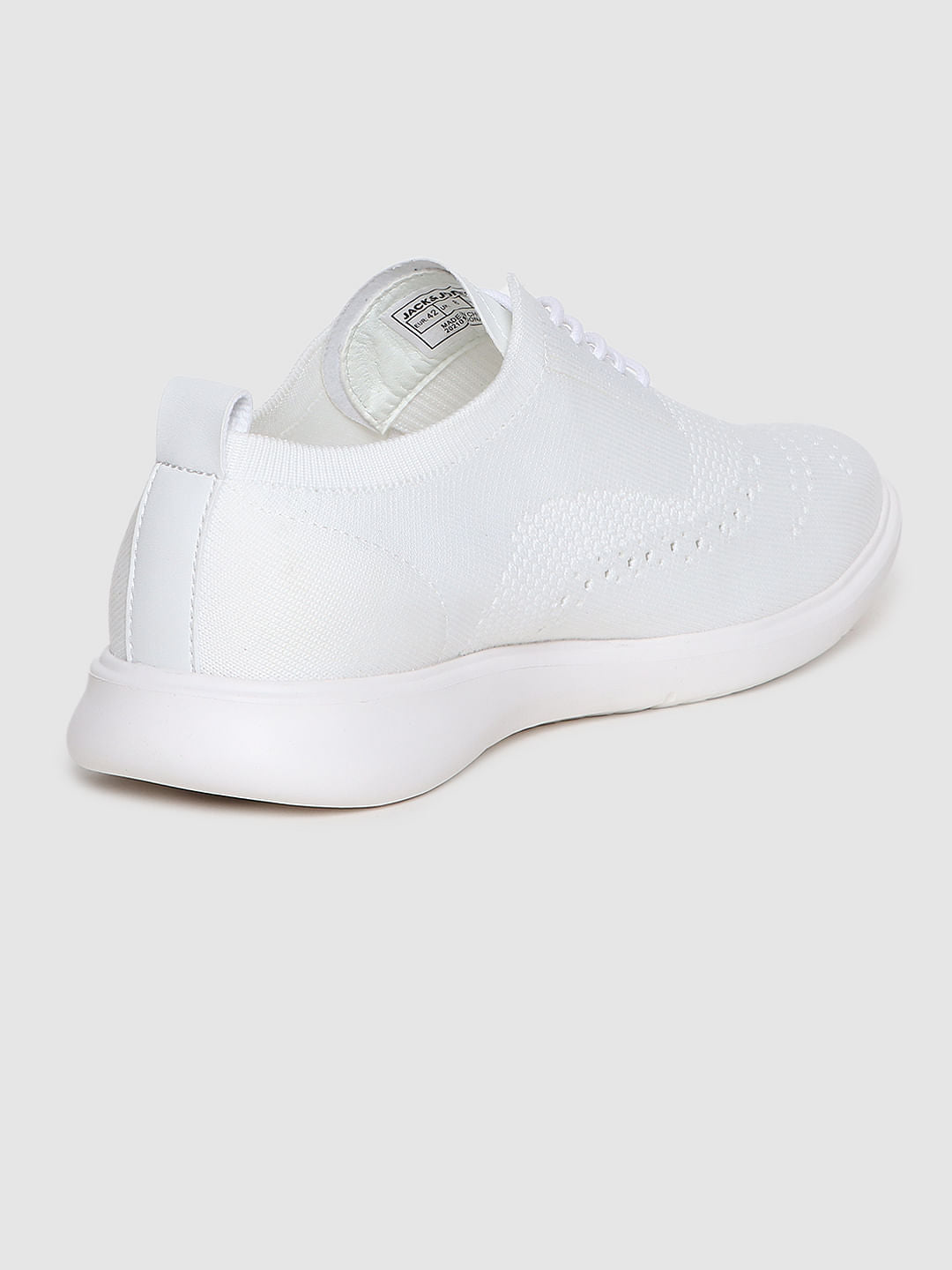White Knit Brogues