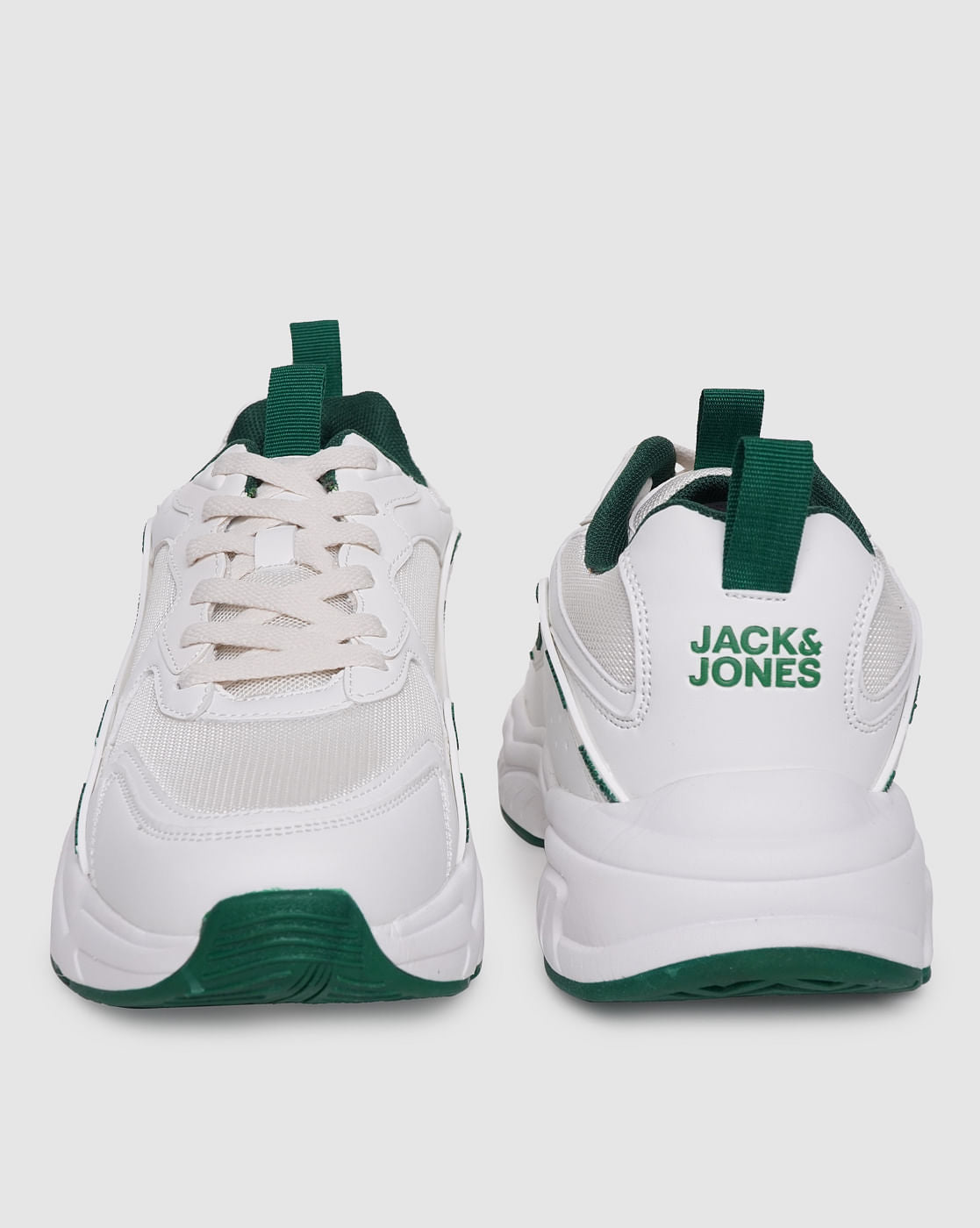 White & Green Sneakers