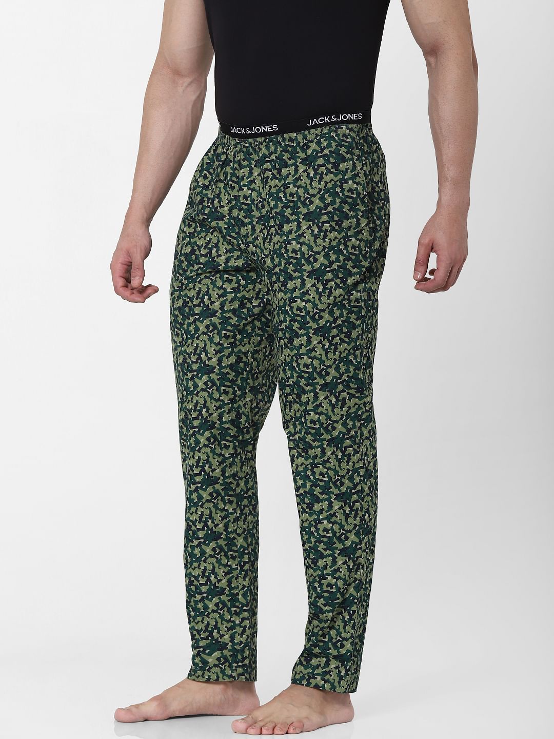 Green Abstract Print Pyjamas