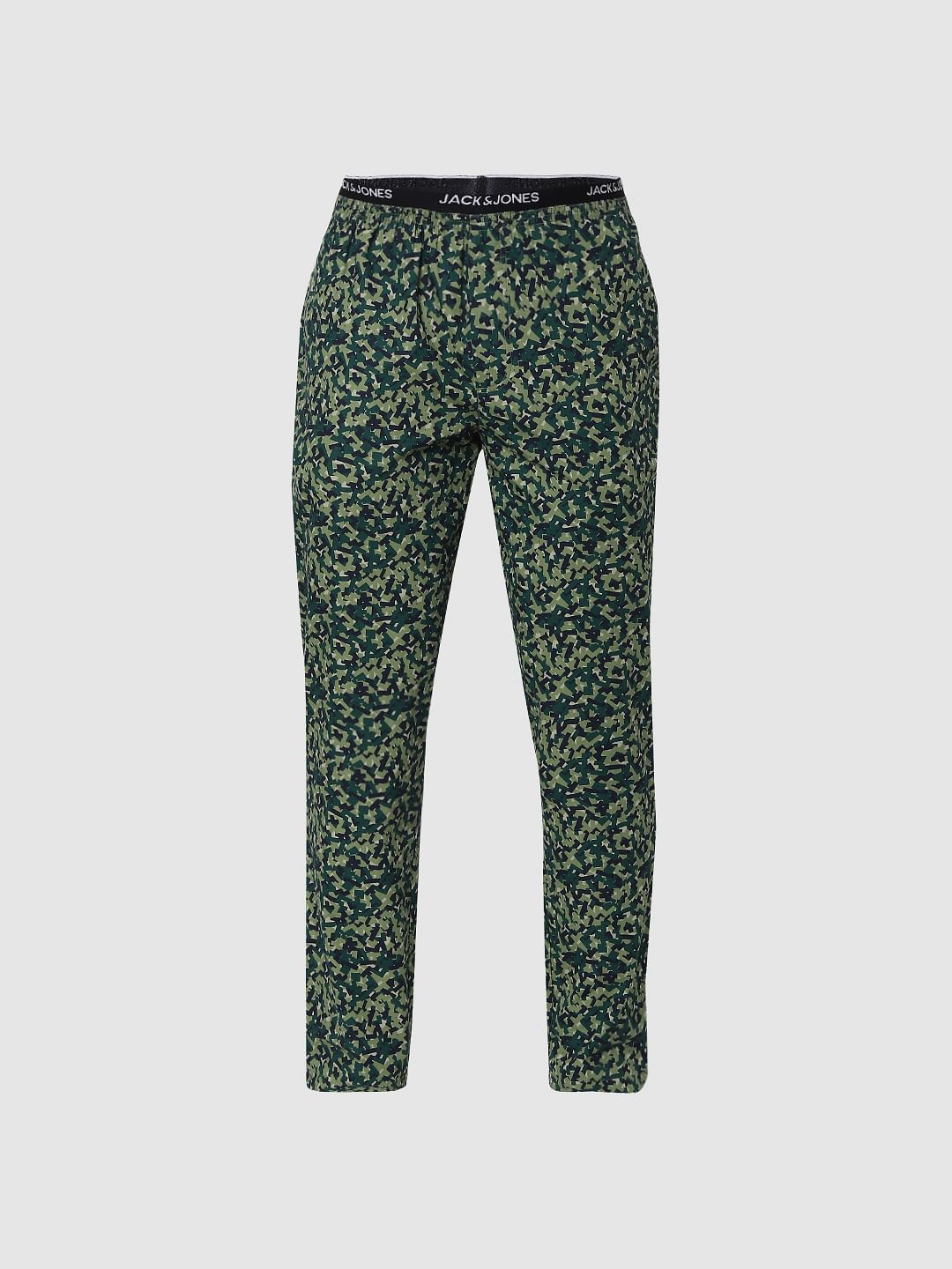 Green Abstract Print Pyjamas