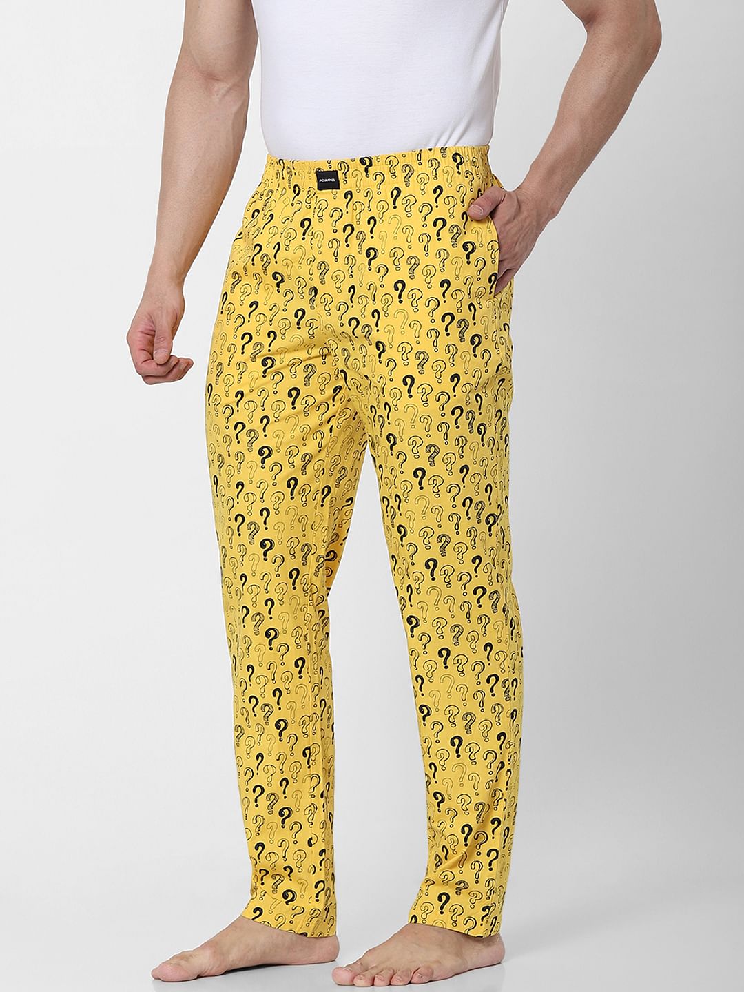 Yellow Question Mark Print Pyjamas