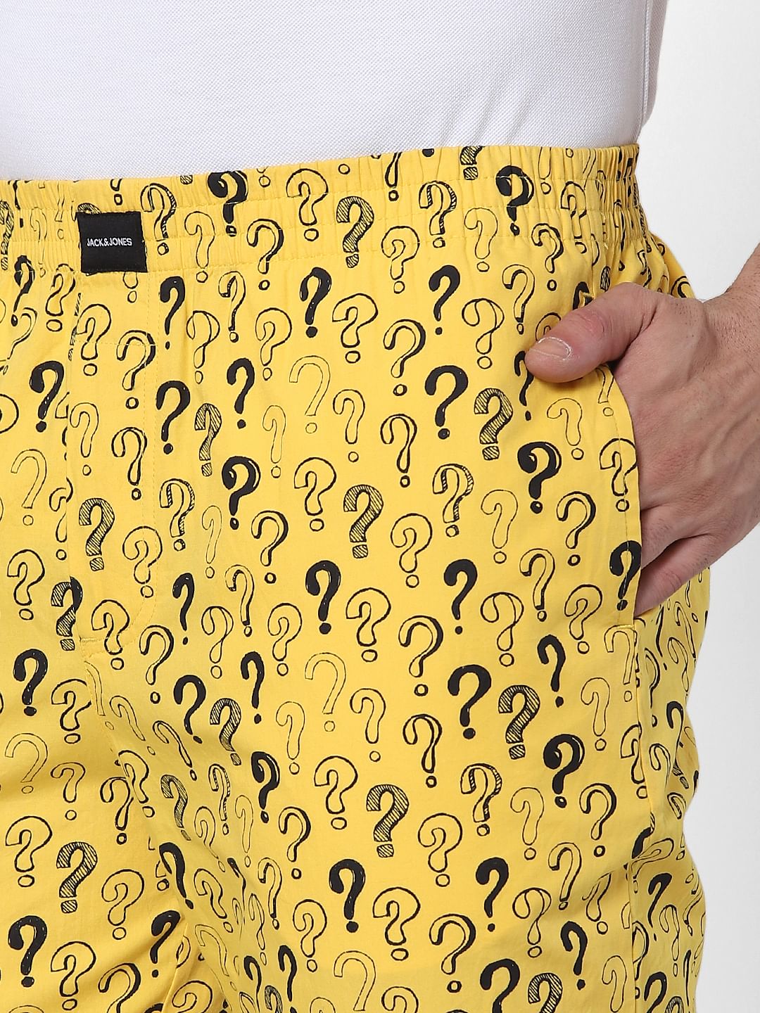 Yellow Question Mark Print Pyjamas