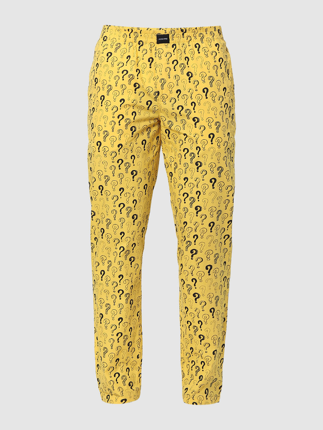 Yellow Question Mark Print Pyjamas