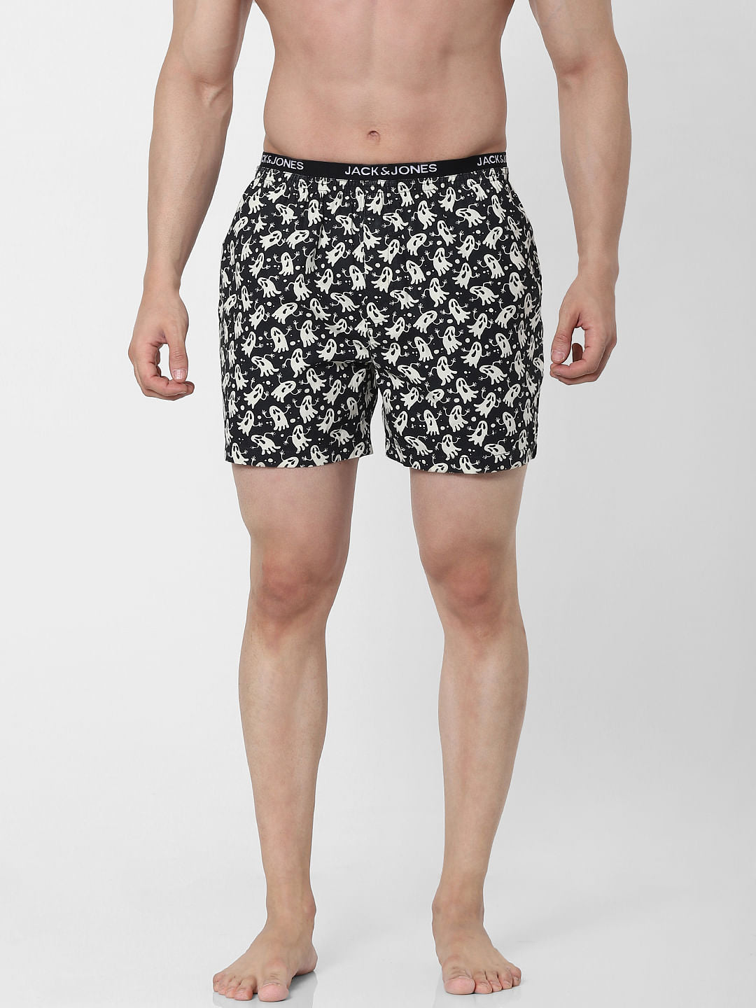 Black All Over Print Boxers