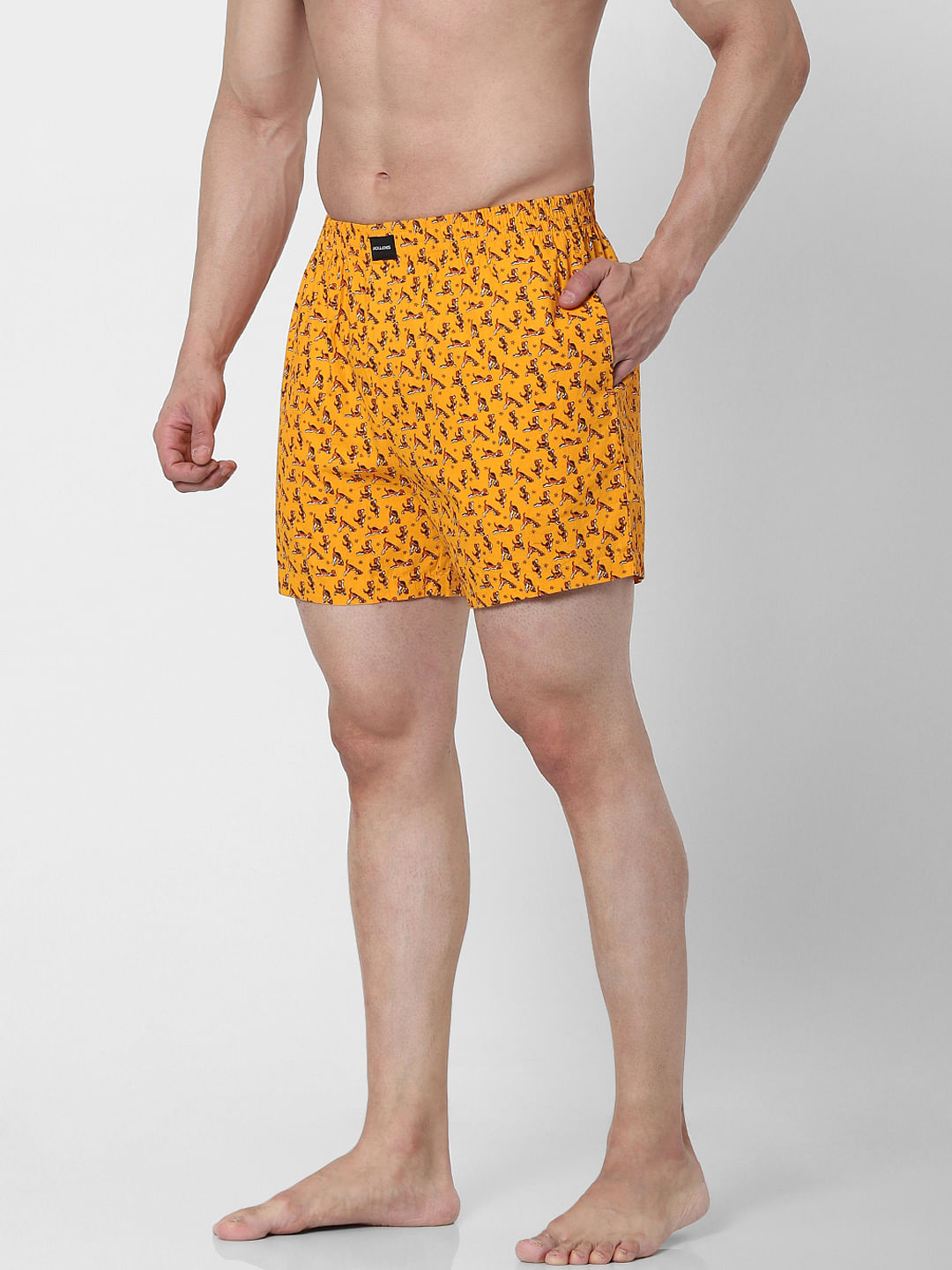 Yellow All Over Print Boxers