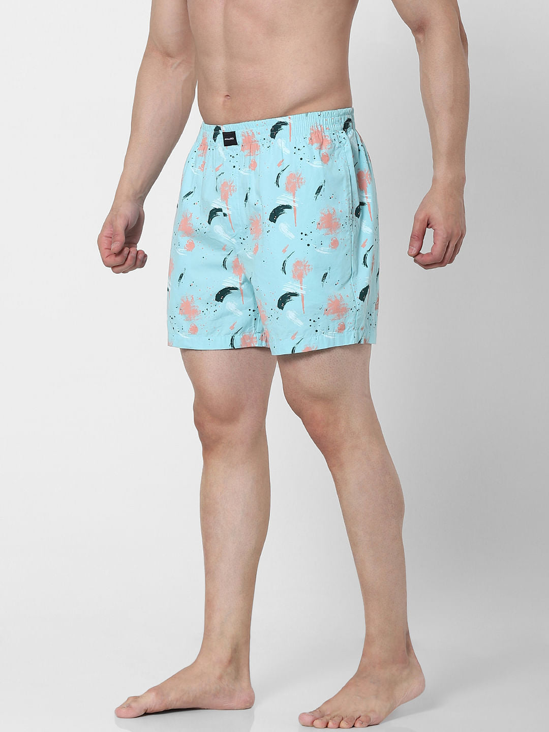Light Blue Splash Print Boxers