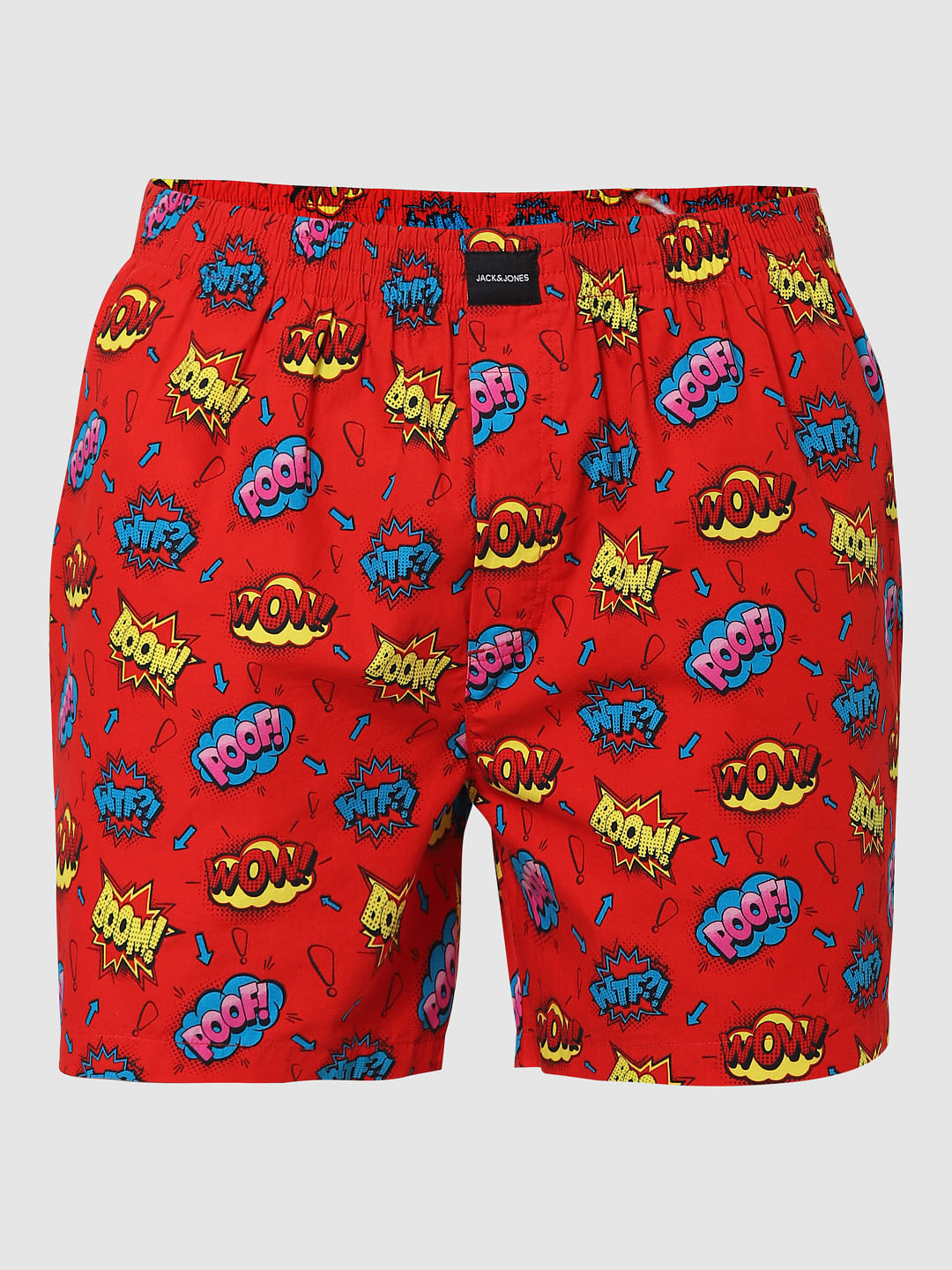 Red All Over Graphic Print Boxers