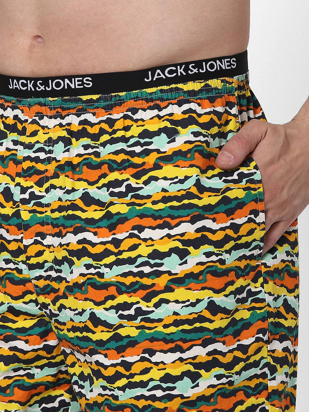 Multi Coloured Abstract Print Boxers