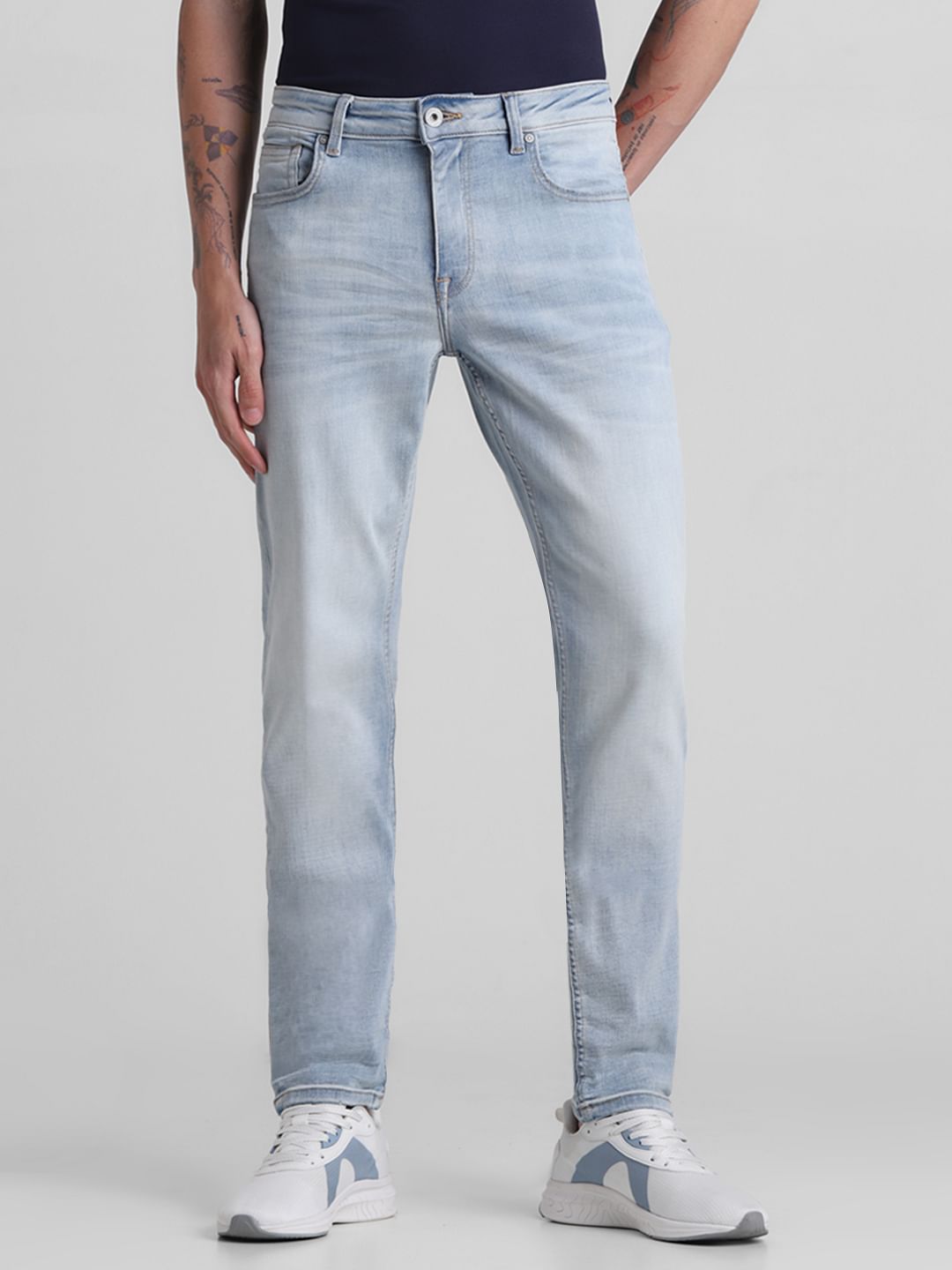 Light Blue Low Rise Glenn Slim Fit Jeans