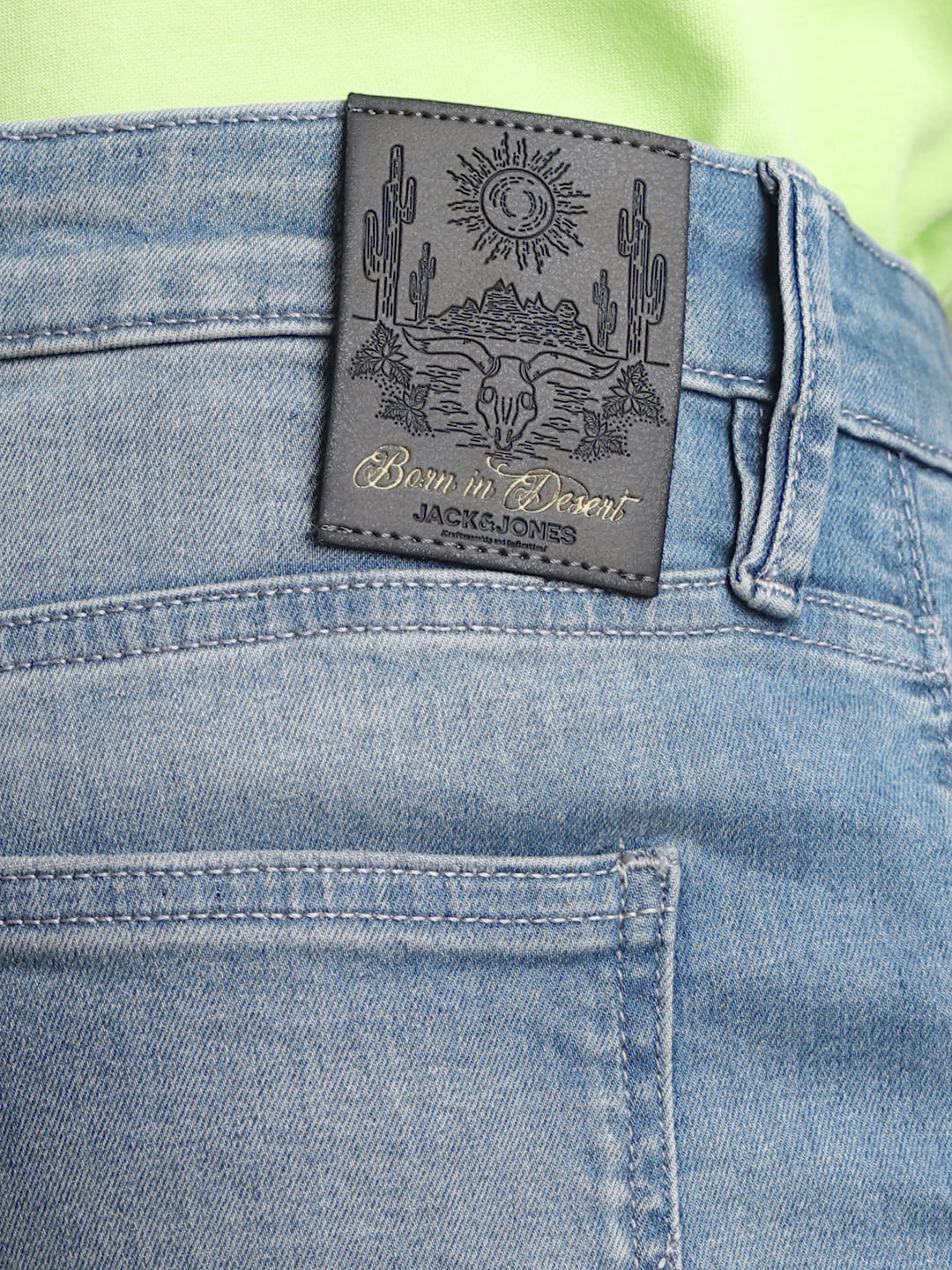 Light Blue Mid Rise Clark Regular Fit Jeans