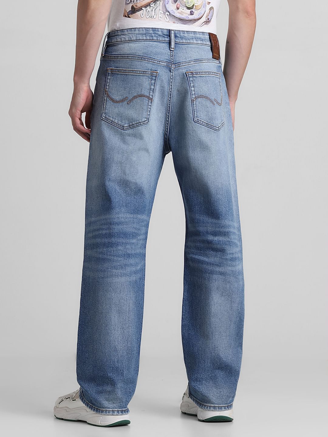 Blue Washed Dario Loose Fit Jeans