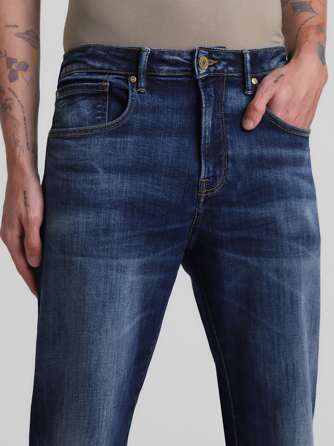 Dark Blue High Rise Ray Bootcut Jeans
