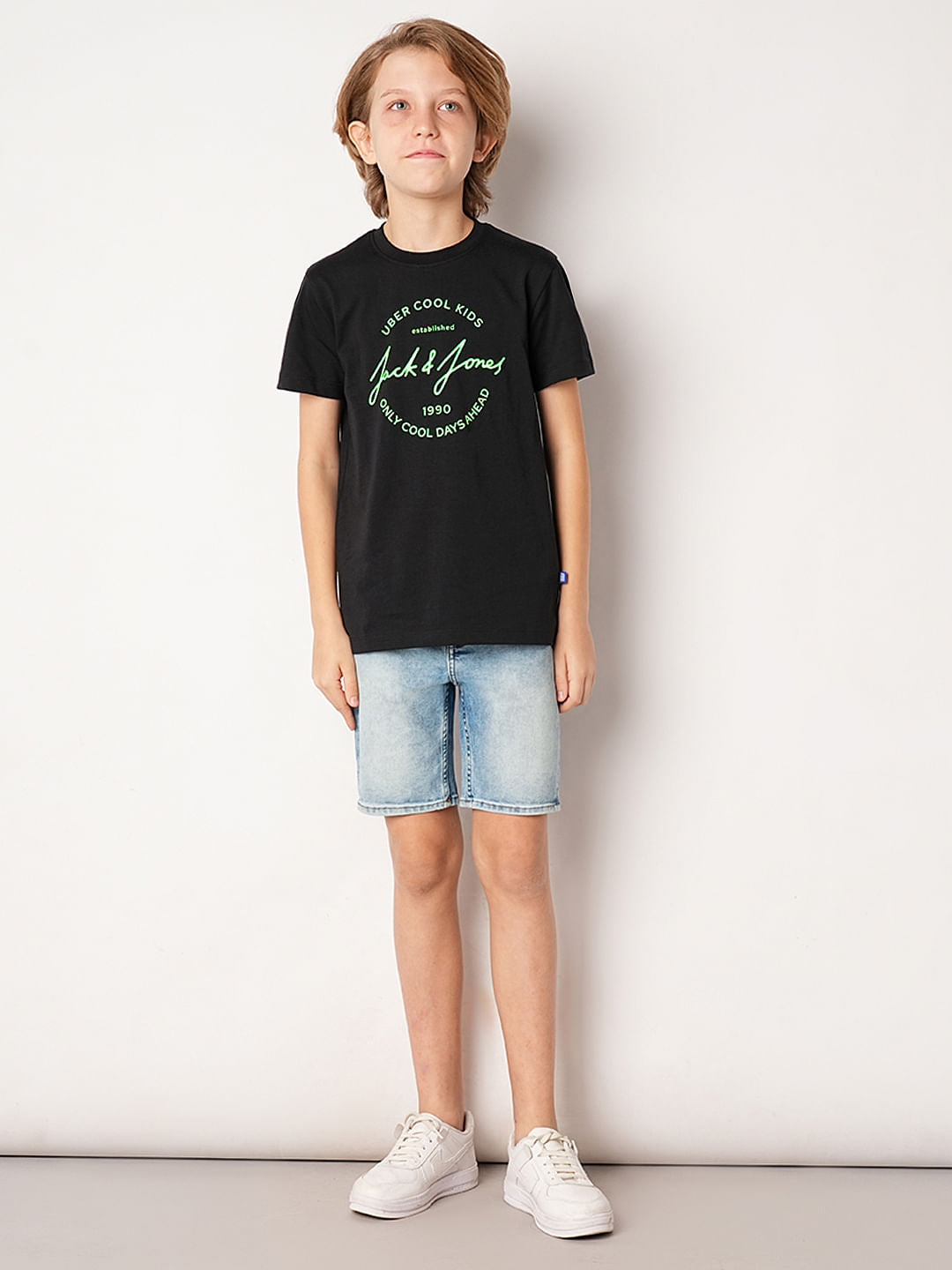 Black Logo Print T-shirt