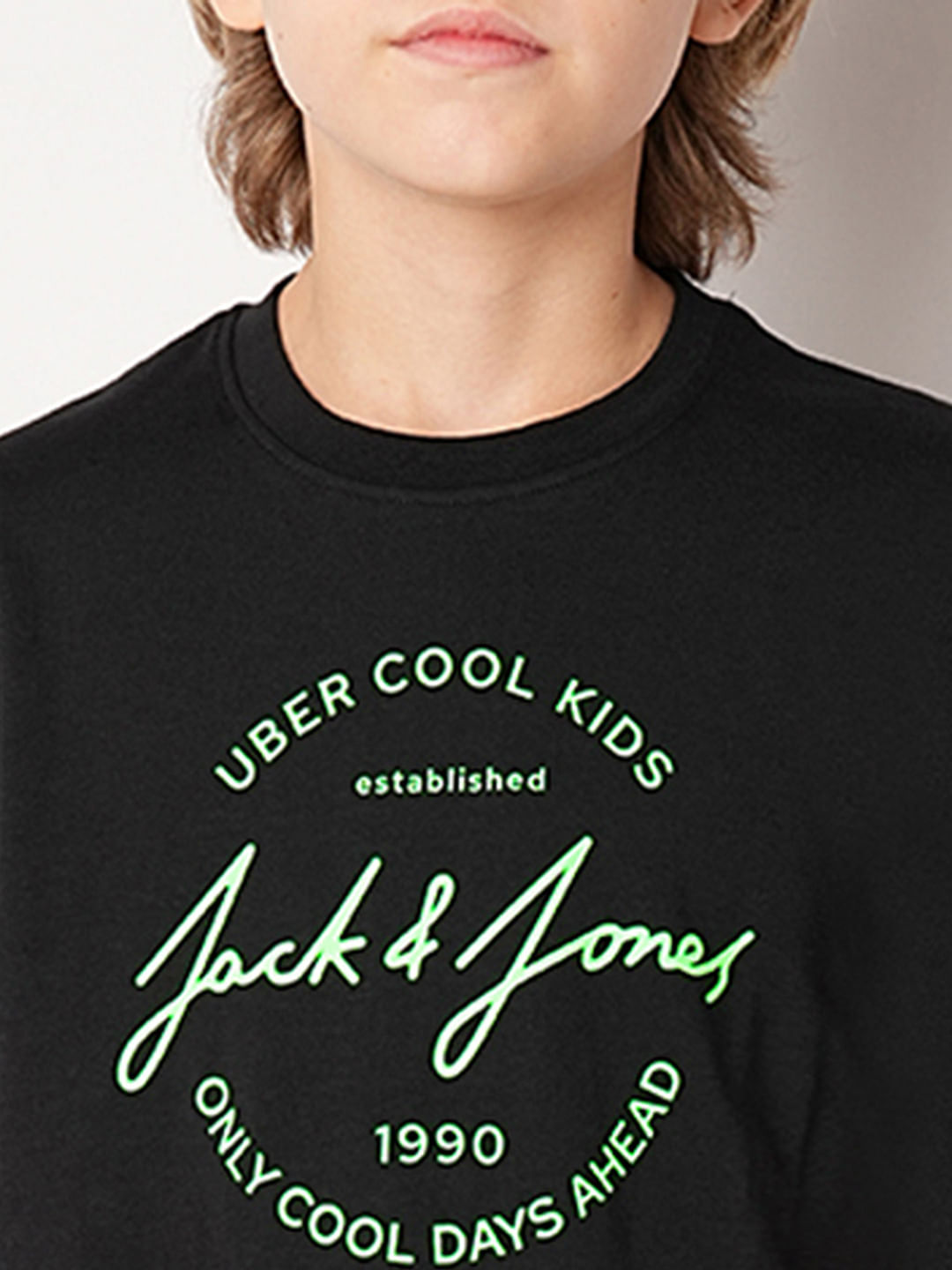 Black Logo Print T-shirt