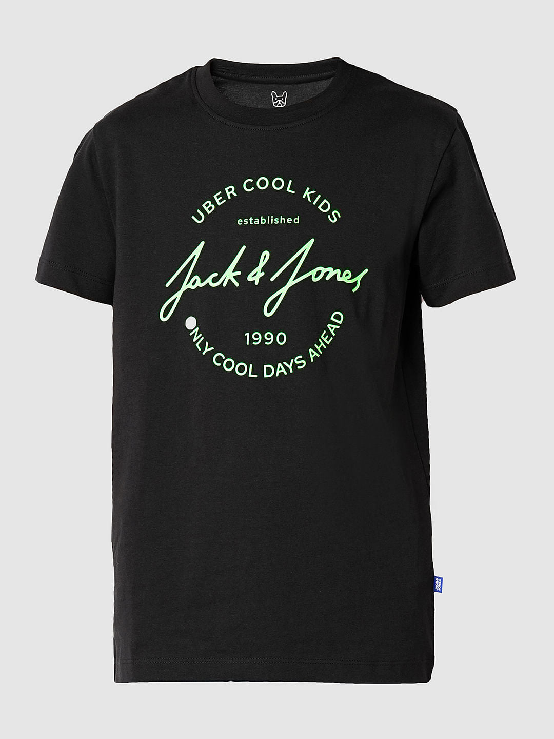 Black Logo Print T-shirt