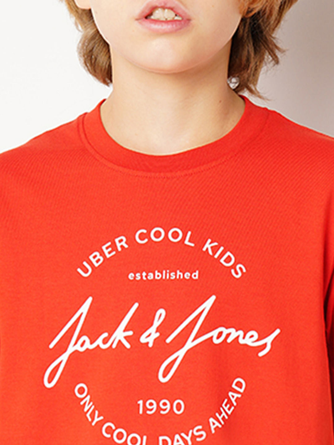 Red Logo Print T-shirt