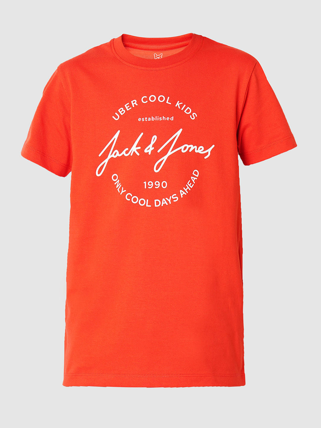 Red Logo Print T-shirt