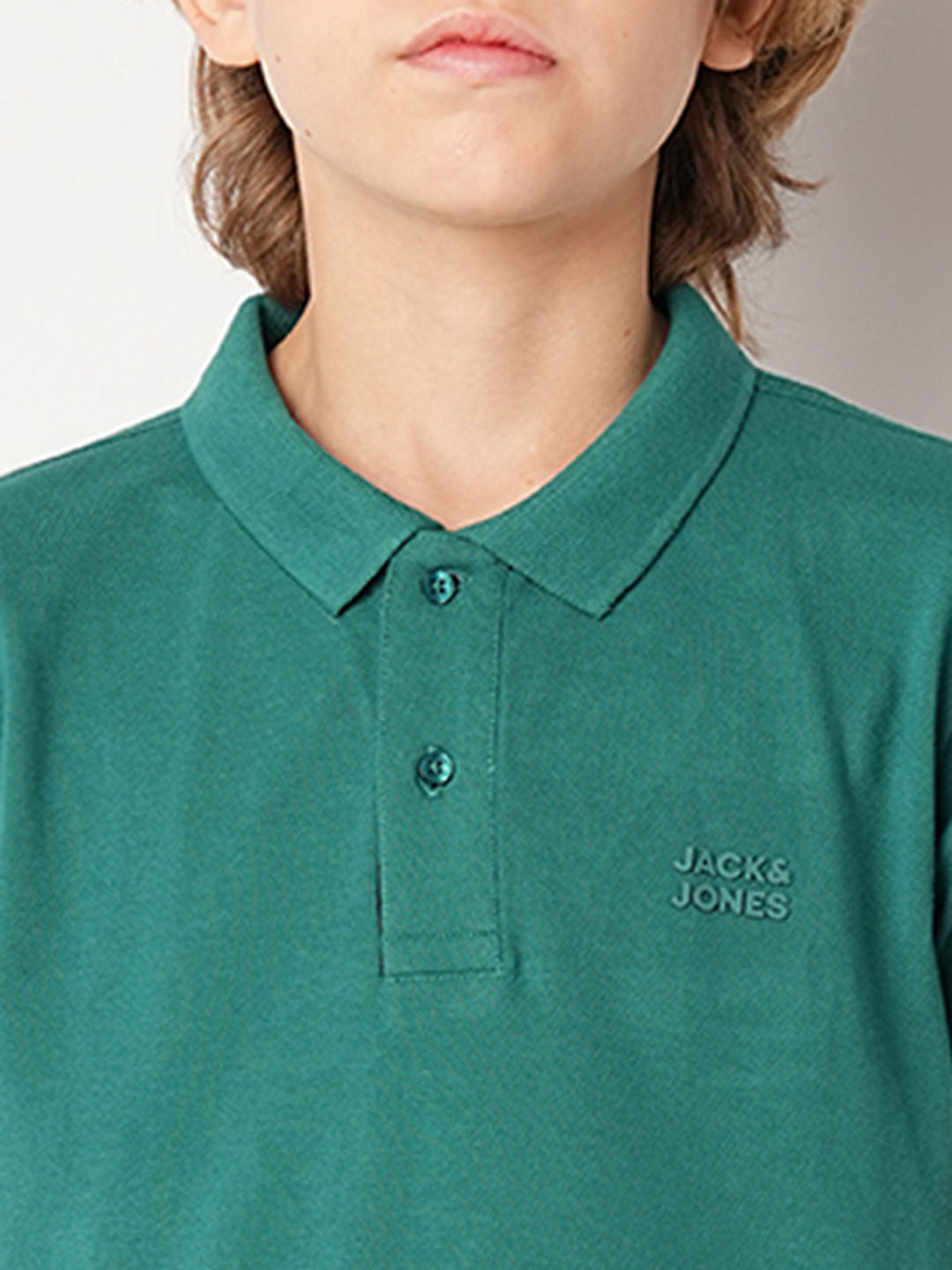 Green Logo Print Polo T-shirt