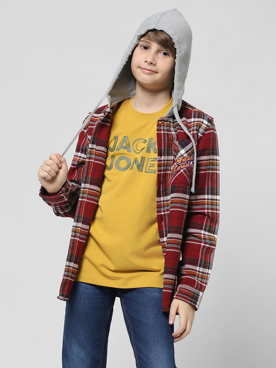 Yellow Logo Print T-shirt