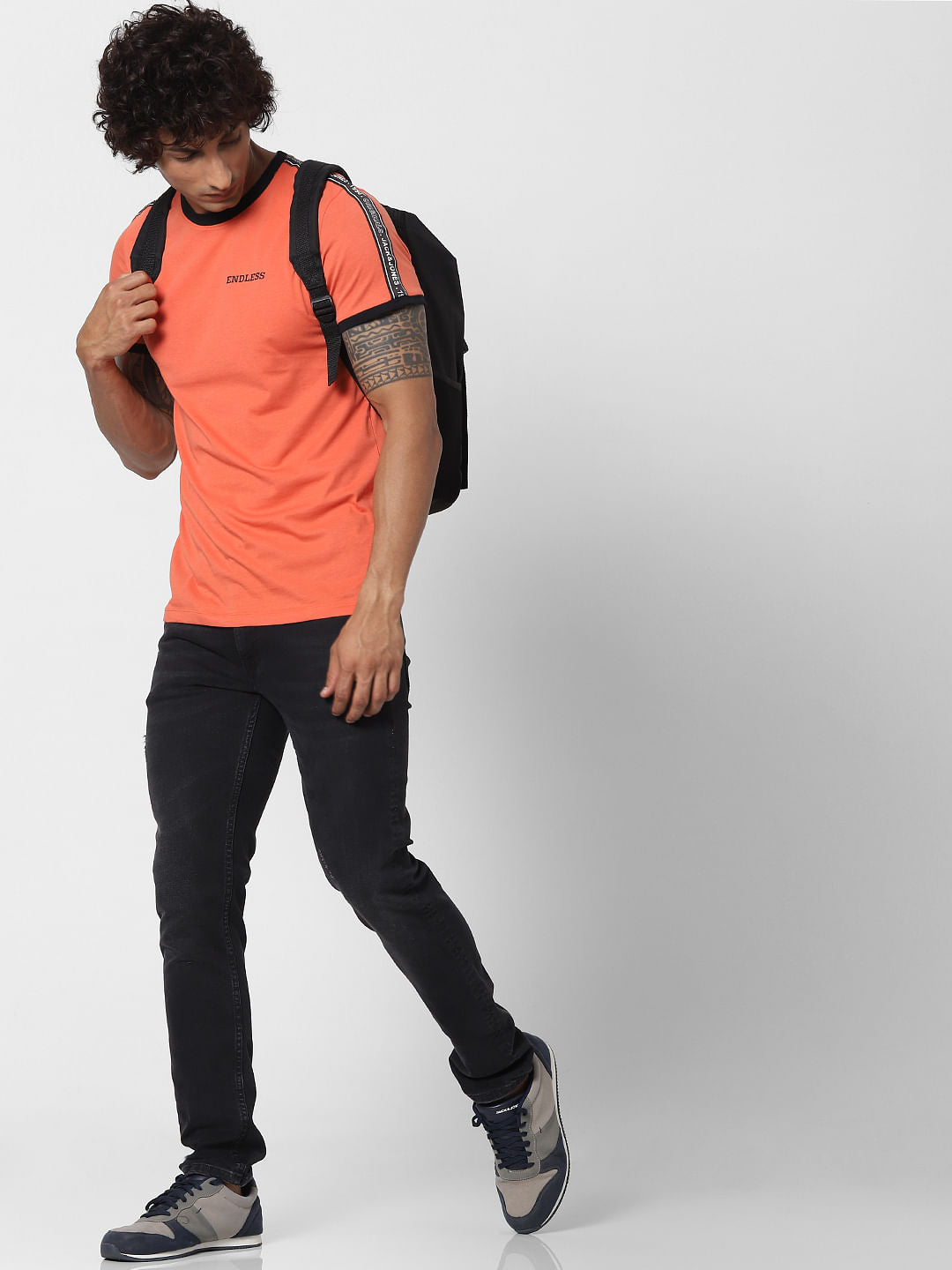 Black Low Rise Ben Skinny Fit Jeans