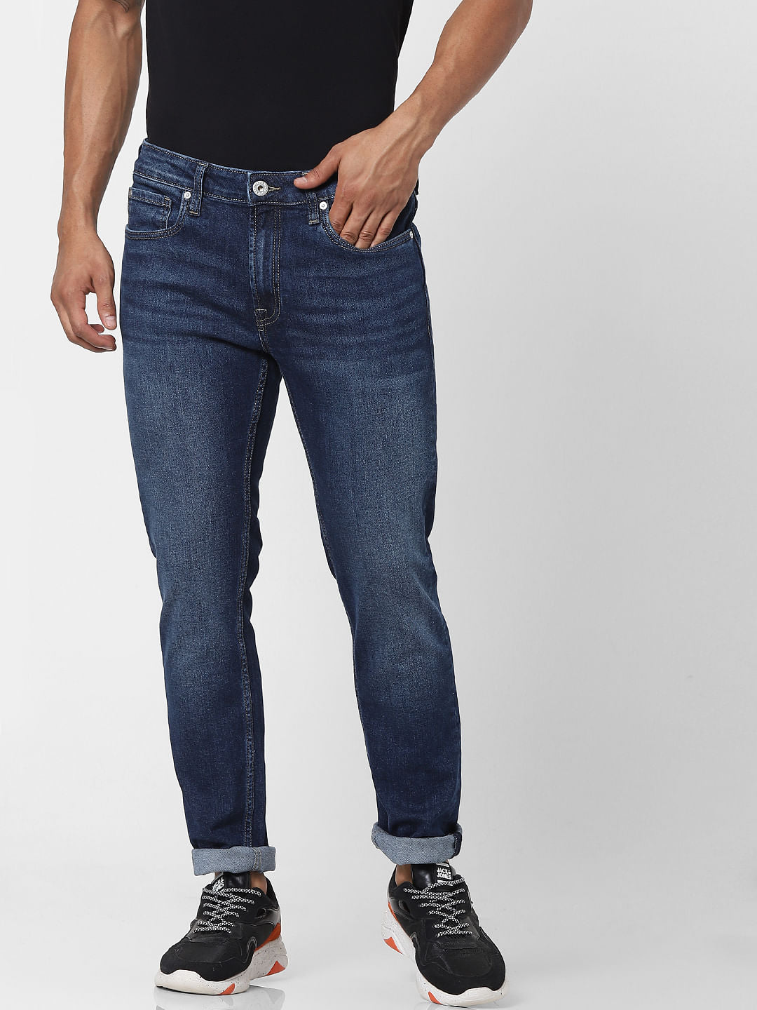 Blue Low Rise Ben Skinny Fit Jeans