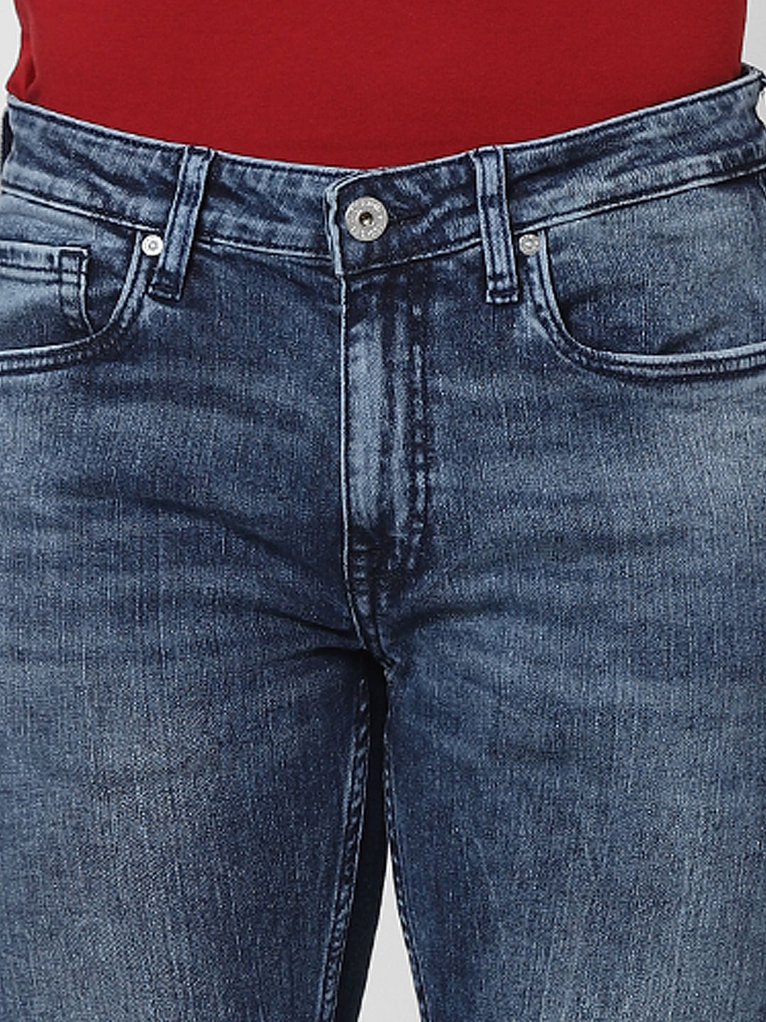 Blue Low Rise Ben Skinny Fit Jeans