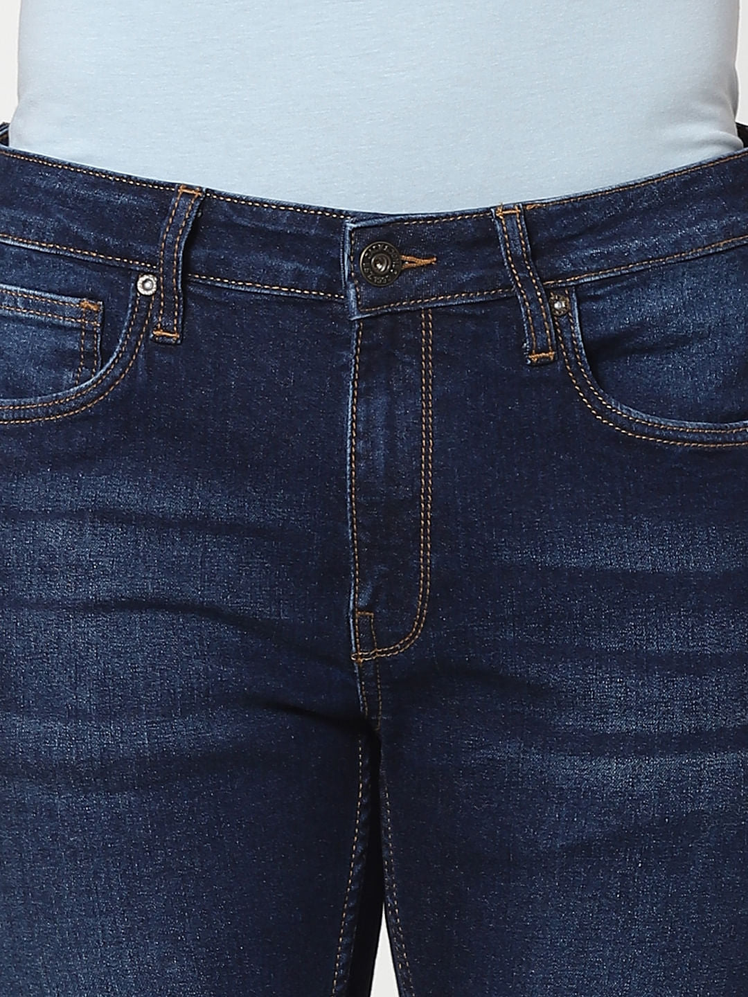 Dark Blue Low Rise Ben Skinny Fit Jeans