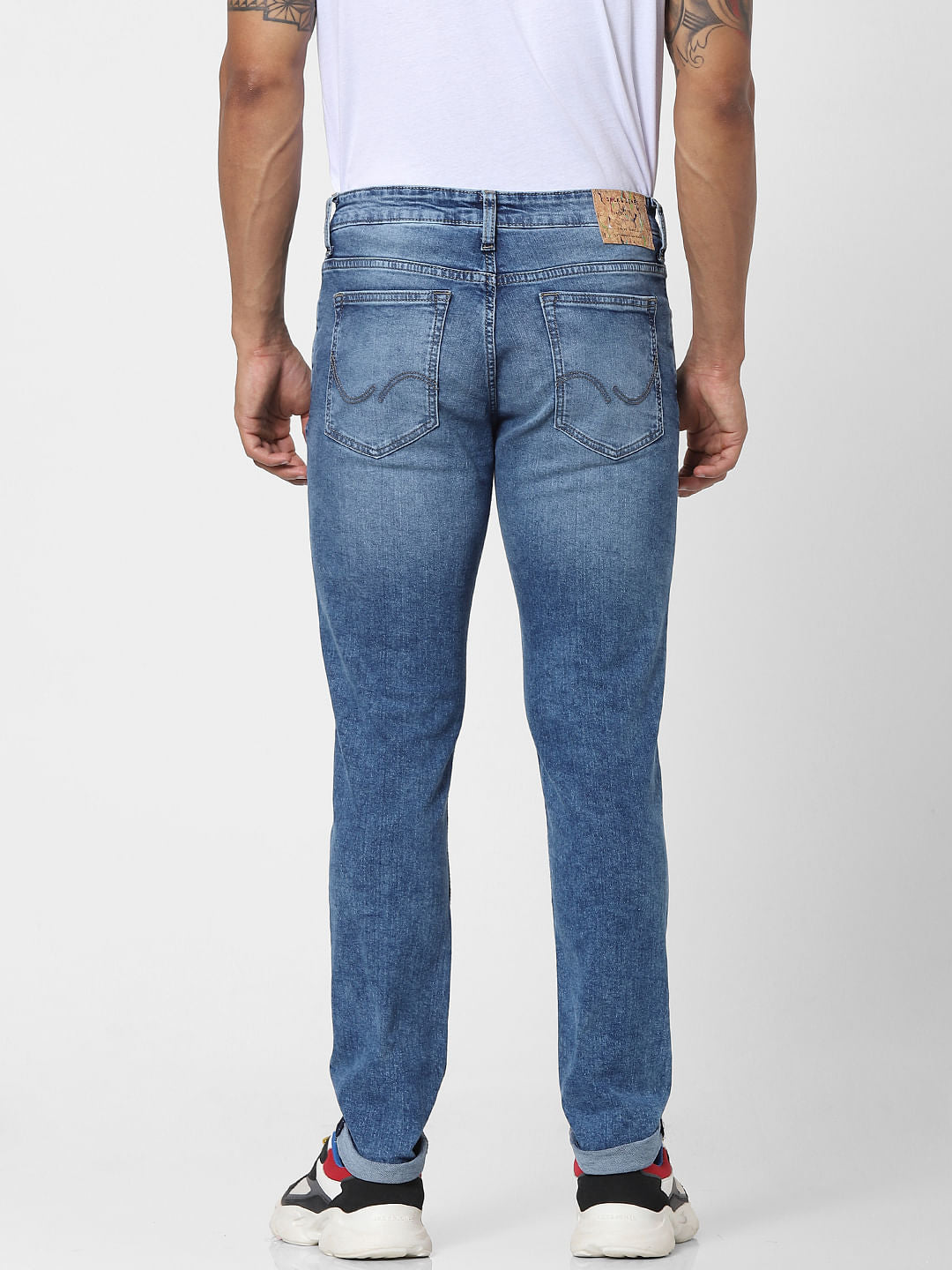 Blue Low Rise Glenn Slim Fit Jeans