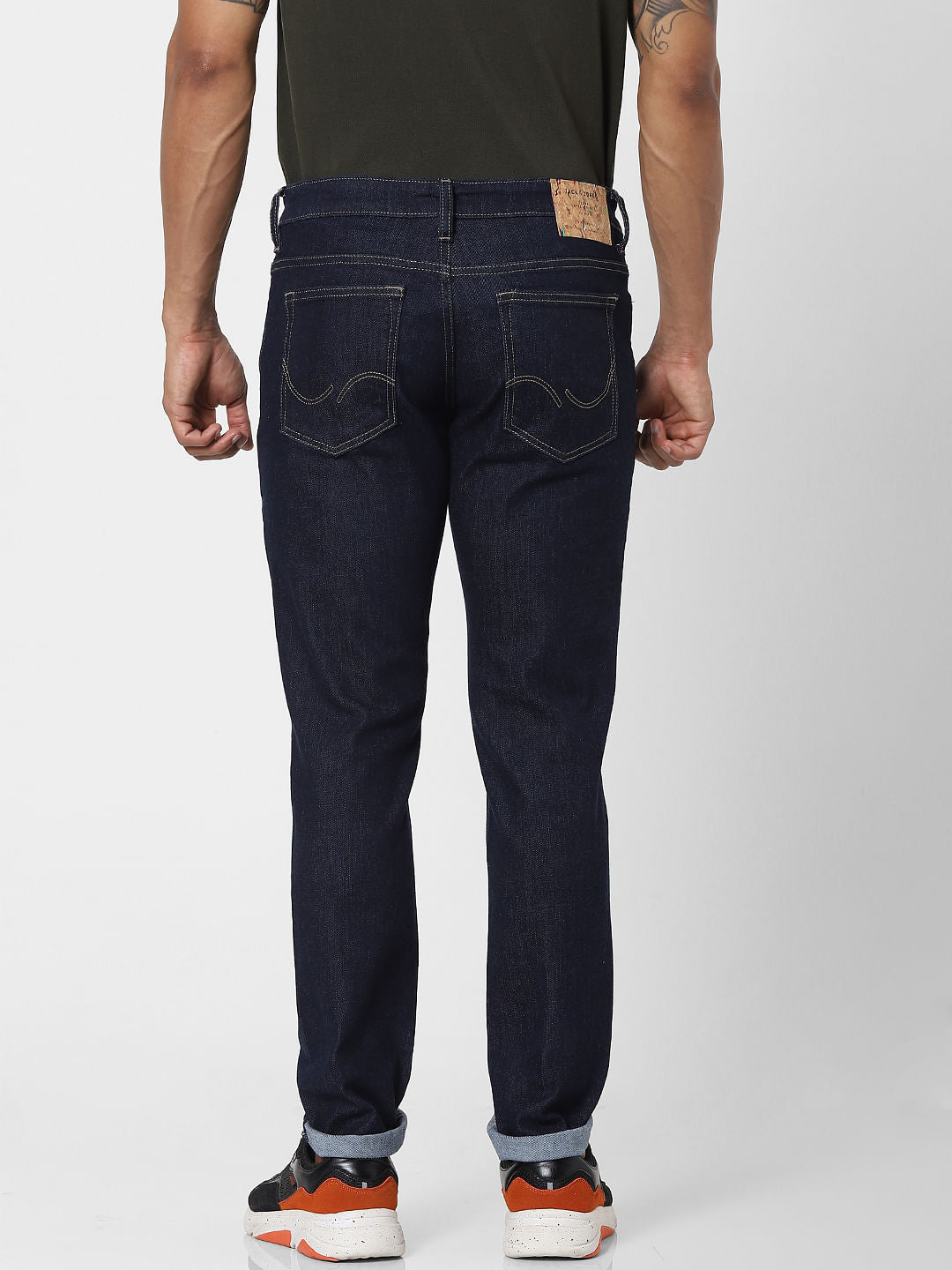 Dark Blue Low Rise Glenn Slim Fit Jeans